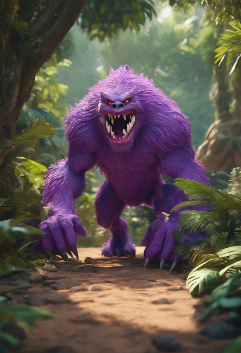 Purple Monster, Jungle Runner