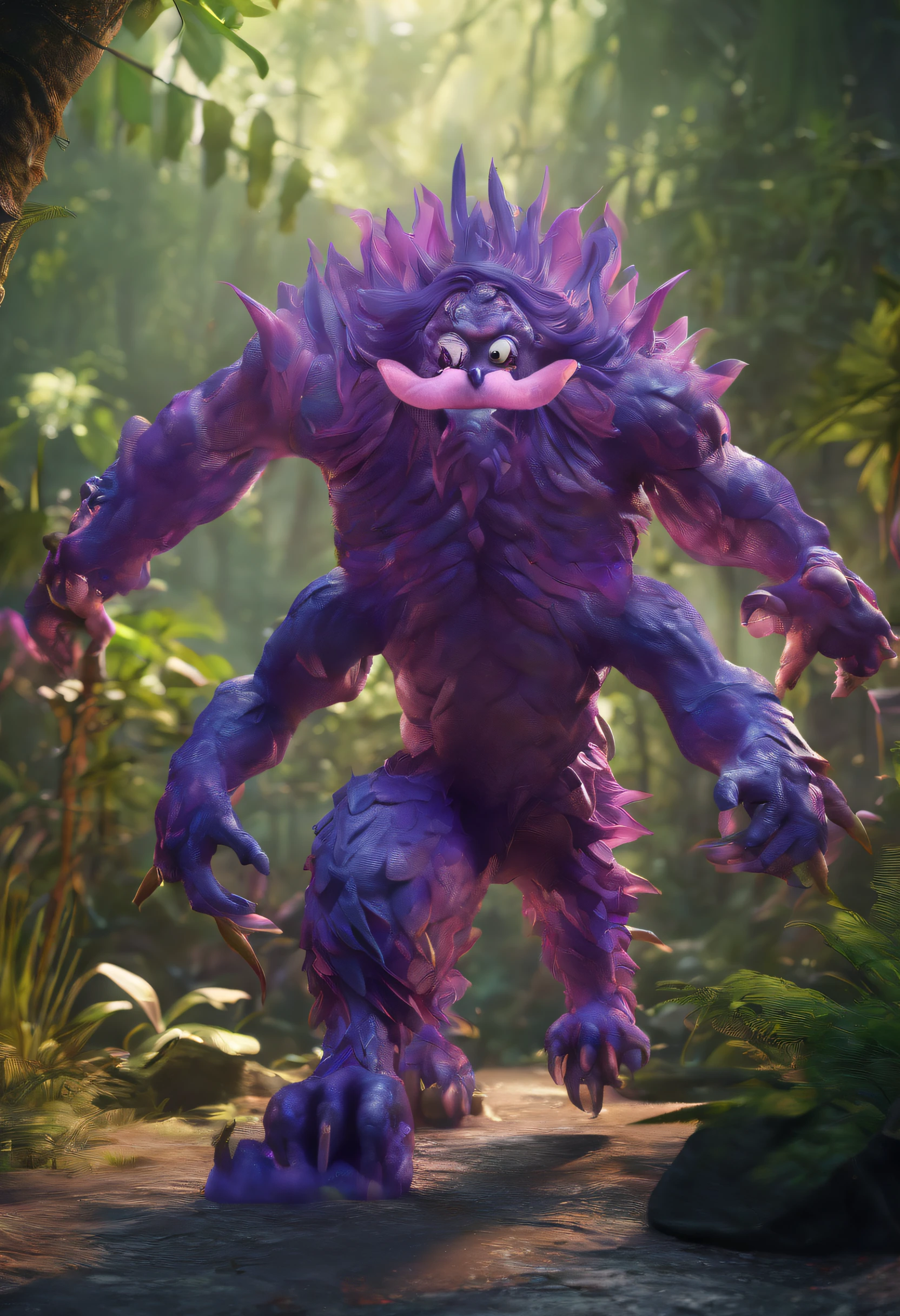 Purple Monster, Jungle Runner