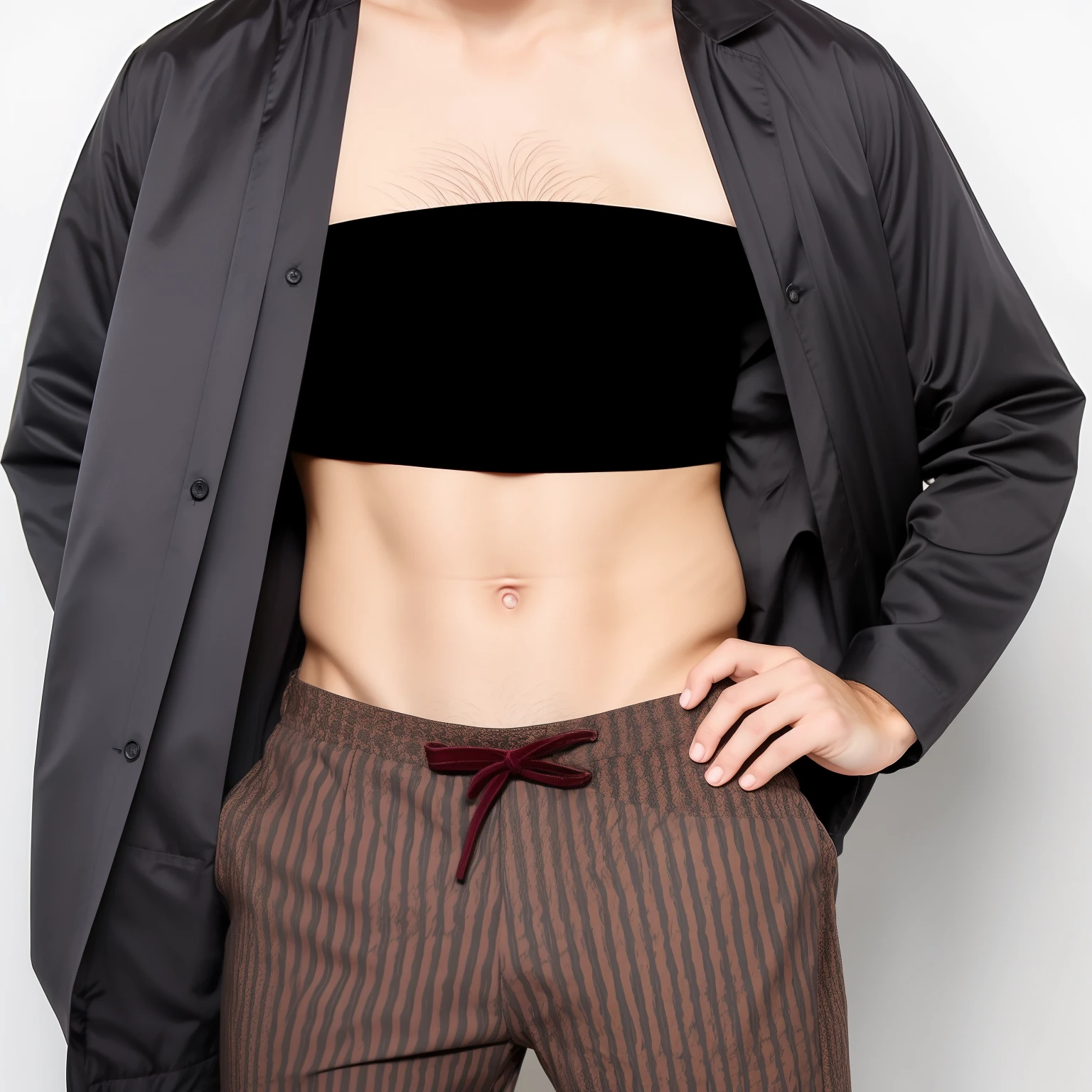 Photograph of a 20 year old man, perfektes Gesicht, Meisterwerk, Gut, underwear, Schwarz_Gut, Jacke, Schwarz_panties , gay