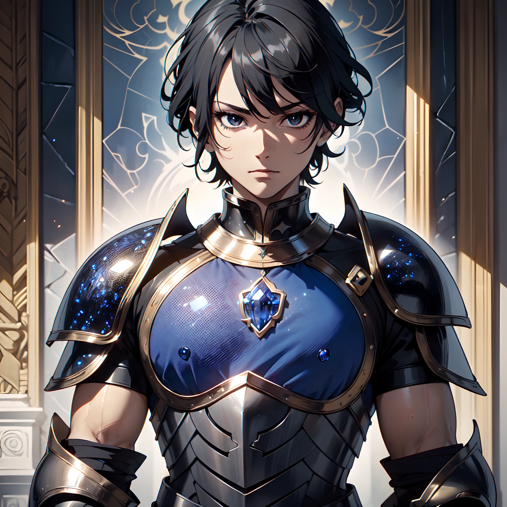 128K Ultra High Definition,
128K Ultra High Quality,
128K Ultra High Resolution,
Best Definition,
Best Quality,
Best Resolution,
Perfectly Detailed,
Perfectly Designed,
Extremely Detailed,
Extremely Designed,
Hyper Detailed,
Hyper Definition,
Hyper Quality,
Hyper Resolution,
Masterpiece,
(((Anime))),
Body Shot,
(((Boy))),
Handsome,
Muscular Body,
(((Black Short Hair))),
(((Black Eyes))),
(((Hyper Detailed & Perfectly Designed Blue Sapphire Armor Plates))),
(((Hyper Detailed & Perfectly Designed Engraving Jeweled Baron Armor))),
(((Inside Of Medieval Royal Palace Background Scenery))),