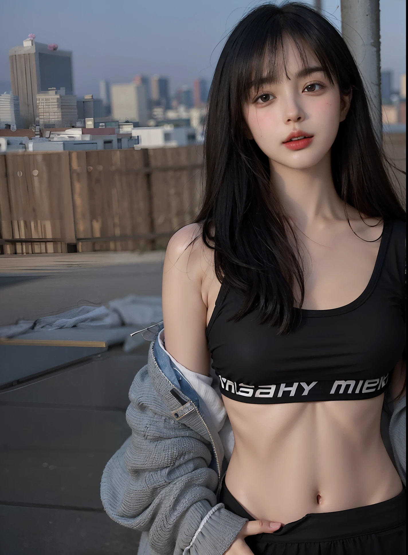(8k, RAW photo, best quality, masterpiece:1.2), yjnn, 1girl, 3d, asian, bangs, bare_shoulders, bow, bra, breasts, brown_eyes, brown_hair, cleavage, grey_background, lips, long_hair, long_sleeves, looking_at_viewer, medium_breasts, navel, nose, off_shoulder, open_clothes, open_shirt, panties, realistic, shirt, solo, stomach, underwear, undressing, upper_body, white_bra, white_panties, white_shirt,Shiny skin, beautiful delicate face, beautiful delicate eyes ,(realistic, photo realistic:1),Lie down on the bed