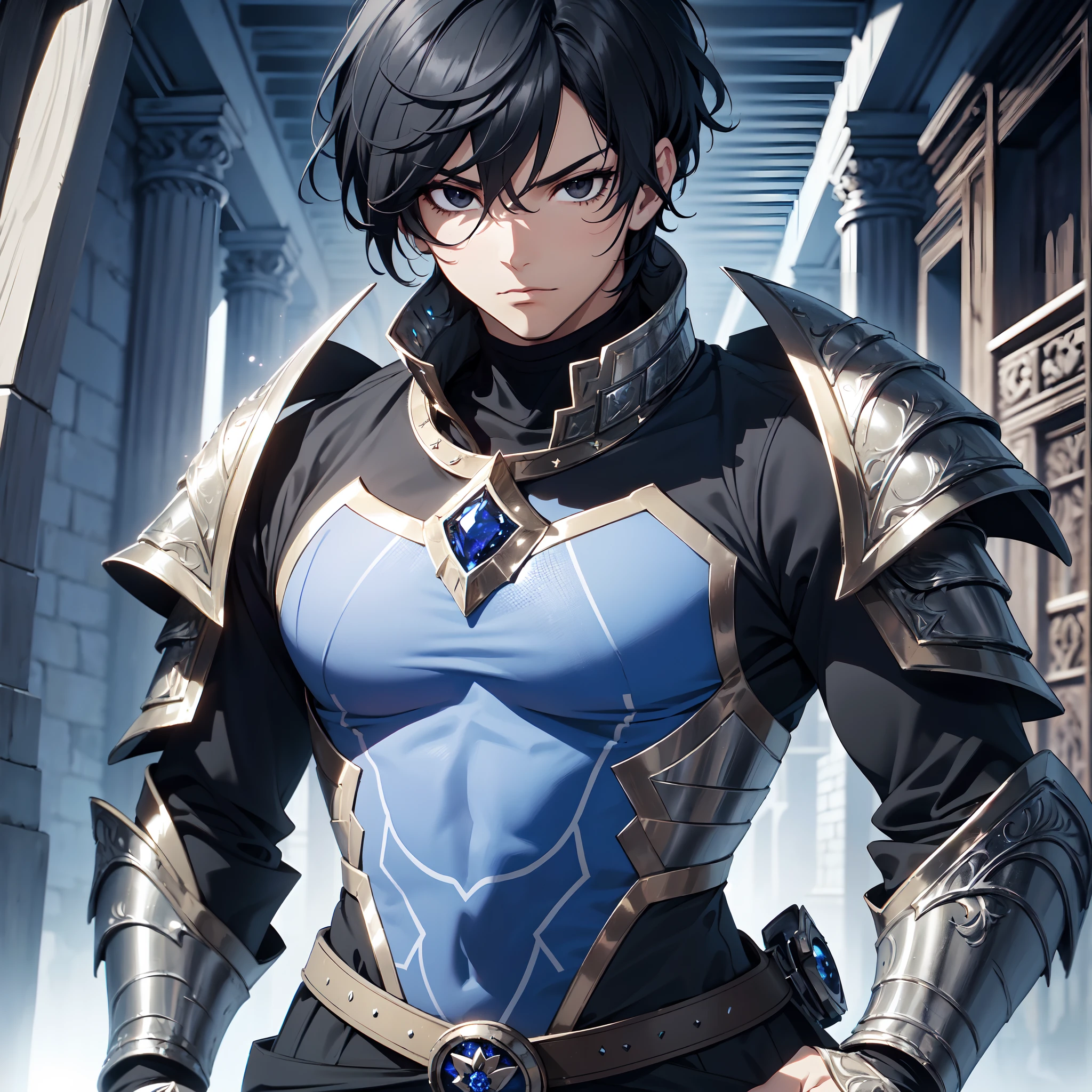 128K Ultra High Definition,
128K Ultra High Quality,
128K Ultra High Resolution,
Best Definition,
Best Quality,
Best Resolution,
Perfectly Detailed,
Perfectly Designed,
Extremely Detailed,
Extremely Designed,
Hyper Detailed,
Hyper Definition,
Hyper Quality,
Hyper Resolution,
Masterpiece,
(((Anime))),
Body Shot,
(((Boy))),
Handsome,
Muscular Body,
(((Black Short Hair))),
(((Black Eyes))),
(((Hyper Detailed & Perfectly Designed Blue Sapphire Armor Plates))),
(((Hyper Detailed & Perfectly Designed Engraving Jeweled Baron Armor))),
(((Inside Of Medieval Royal Palace Background Scenery))),