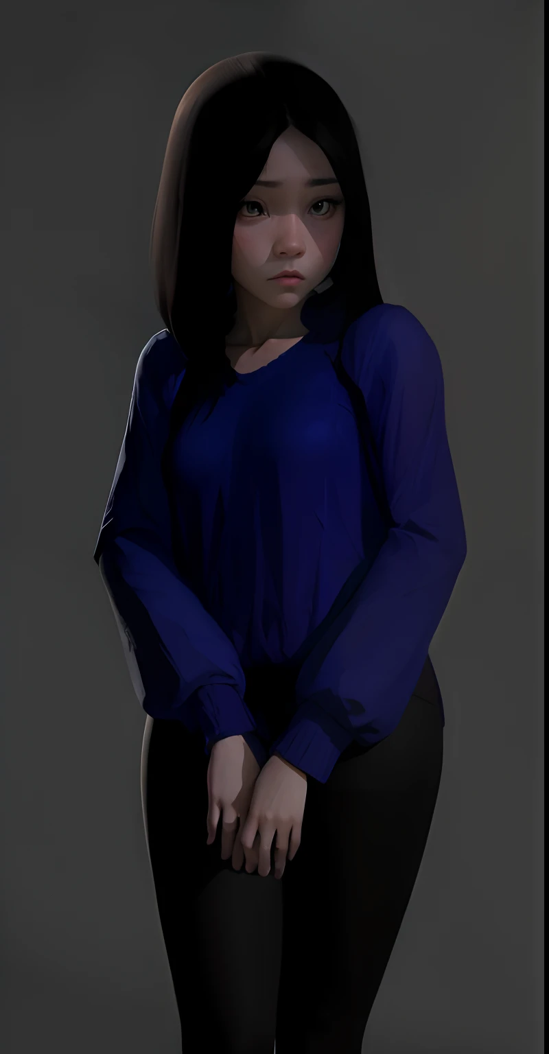 a cute girl, cute sad face, realistic, super detail, 8k