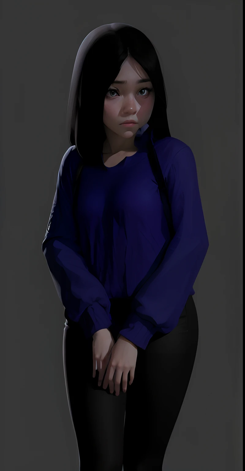 a cute girl, cute sad face, realistic, super detail, 8k