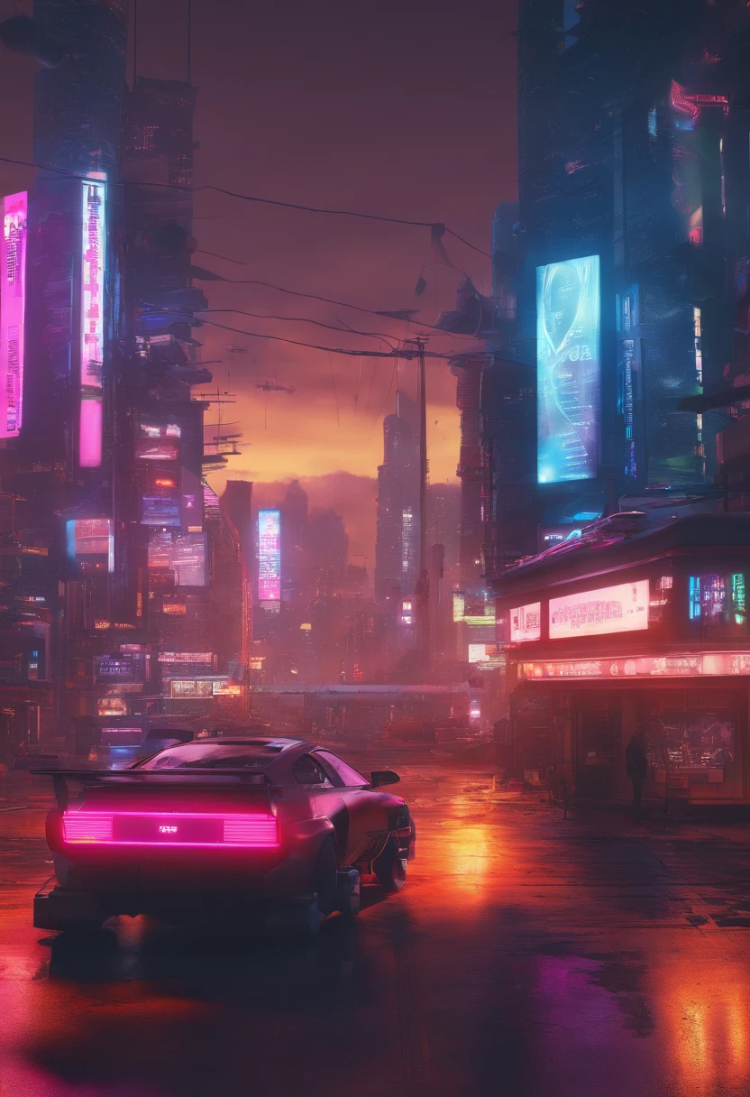 Make me a cyberpunk poster