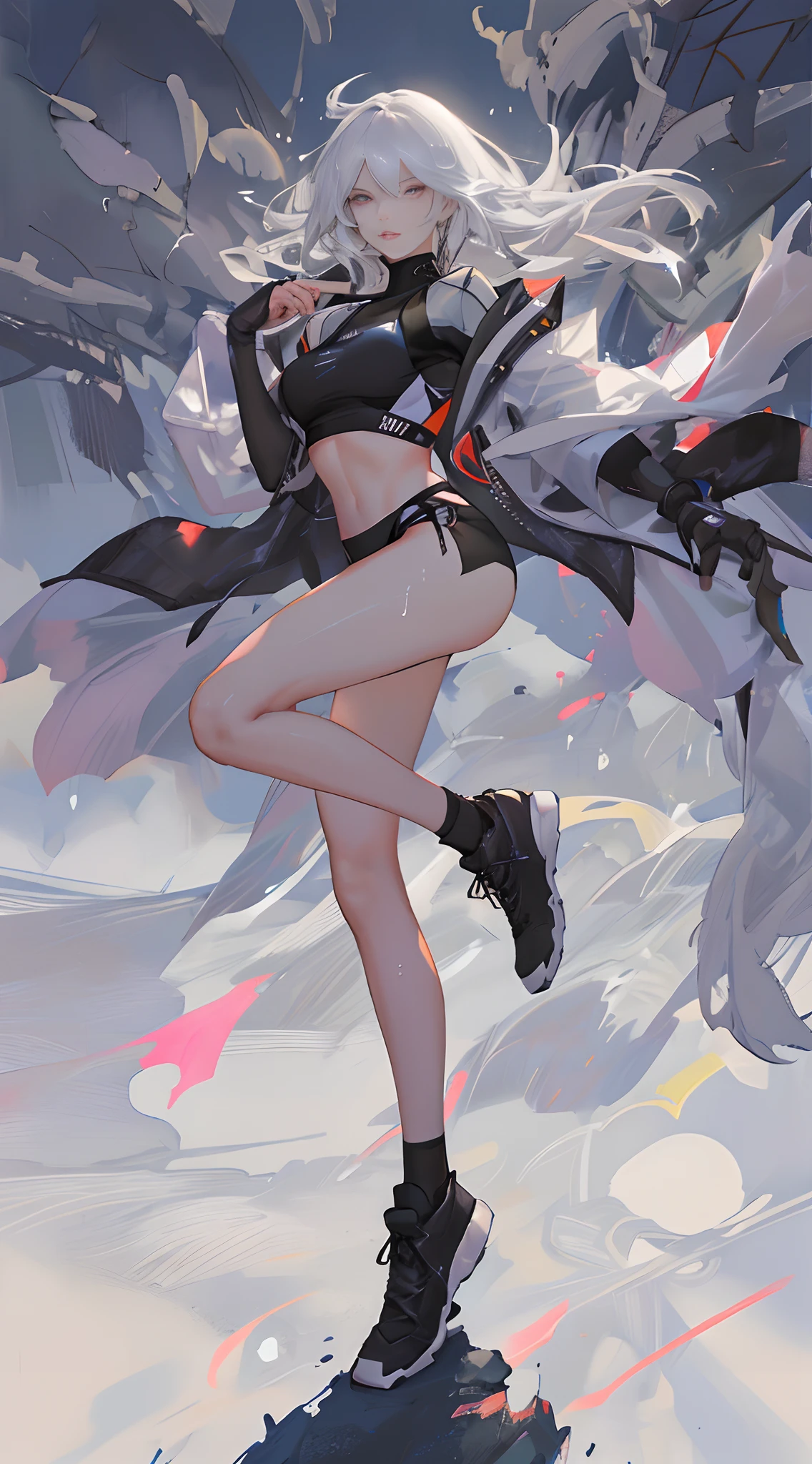 (bestquality,highres:1.2),ultra-detail,(Realistic:1.37)
Sexy Model Wearing Athleisure Clothes, Prominent buttocks.
Athleisure,Sexy Mannequin,beautiful detail eyes,Beautifully detailed lips,very detailed eyes and face,long eyelashes,fit body,athletic,Confident attitude,Sweat,stamina,elongated legs,Sports muscles,gym,exercise,Healthy lifestyle,Fashion Sports Clothing,Colorful sportswear,Stylish sneakers,suitability,yoga,Pilates,Outdoor activities,Clean air,Active lifestyle,Energetic,dynamic,present,urban,Energetic,Lightning fast,enthusiastic,vibrant,exciting,Elegant,High-end photography,movement,High Power,Perfect posture,toned physique,Physical Sports,Well-proportioned curves,Instagrammable..,Enjoy this moment..,Positive feelings,sportsmanship
lighting:soft,atmospheric,studio light,Athleisure lifestyle,Multi-colored light,Highlight the silhouette of the model..,Playful color,Attention-grabbing lighting,Creative elements,Eye-catching shadows and highlights,Artistic expression,Interesting color scheme,Editorial style lighting,Masterpiece lighting effects,vibrant colours,Dynamic lighting