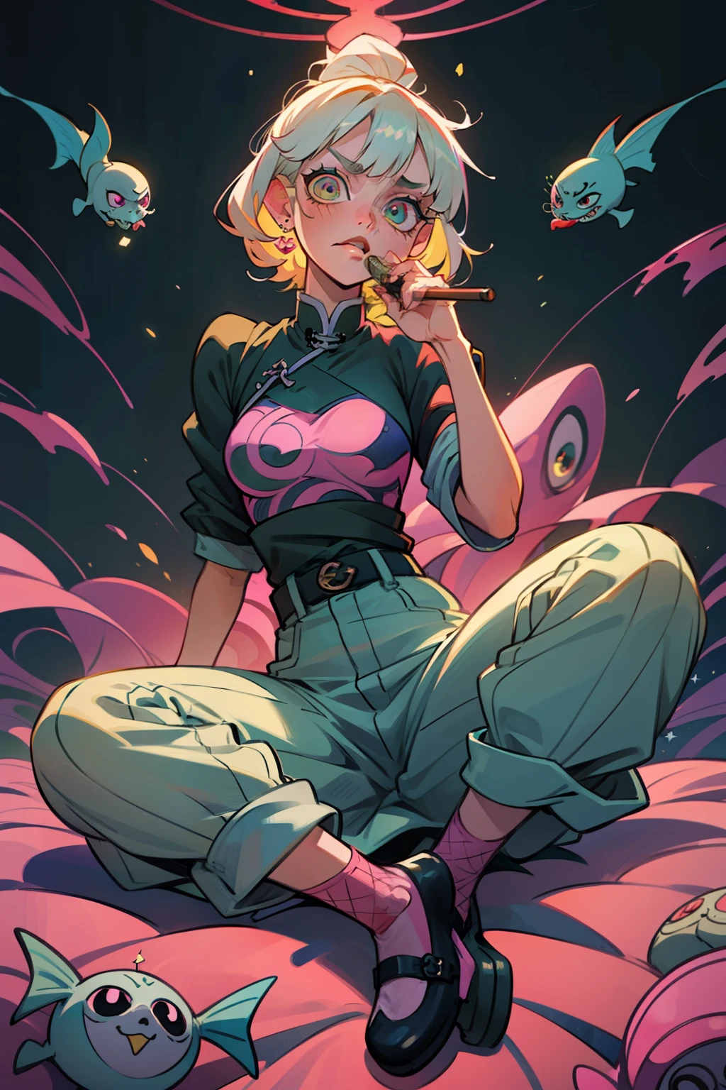 thigh high boots and cowgirl outgits, a stage in japan with bright lights, loish, wlop, samdraws, artgerm, sakimicha, illustration artbondage, bdsm, lingerie, rope, shibari, straps, collars, long harajuku nails, piercings, nipple piercings, tiny bikini made from frosting, glue everywhere, white substance, spilled milk, shiny skin, loving pose, loving expression, intense sexy eyes, braided hairstyles, very long platinum white hair to the floor and blue hair with orange girls, exotic, exposed and thighs, bdsm, hot pink, dolly, young adults, and thighs and hips, almost naked, wet clothing, candy, lap poses, candyland, cute stringy Lingerie photoshoot style, naked, yellow theme, sisters, couple, shibari over a floral dress, crocs with charms, frilly ankle socks with bows, large bows, color schemes pink, pink glowing elements, light effects, bright lights, aura, light rays, back lighting, warm back light, background is just pillows, dynamic pose, vogue model, prada model, gucci model, long braided hair, large crown, flowers, dot tattoos, piercings, fishnets, mini jean skirt, and strap-less top, y2k, white water, underwater with fishes everywhere, Ultra maniac anime manga style theme (nana manga) Kamikaze kaitoujin, full body high quality 4k illustration, ceiling view pose girl looking into camera from a white bedsheet and blood splatter, Junji ito style, (uzumaki, lit. "Spiral") is a Japanese horror manga series written and illustrated by Junji Ito, horror illustration, (uzumaki) (tomie) (a girl,beauty,2girls,3girls)cool detailed eyes,beautiful detailed lips,extremely detailed eyes and face,longeyelashes,colorful hair,confident smile,stylish outfit, earringsin a dynamic pose(aesthetic style),vibrant colors,street-art inspired background,urban lighting, pearly white and orange, horror Comic book. White hair streaks, aqua blue hair, hair with a lot of flow and blonde, city scape, clothes, lingerie laying on the floor, skeletons, bones,