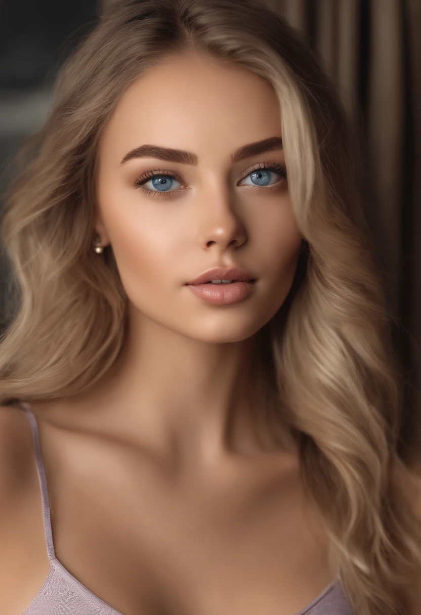 arafed woman fully , girl with blue eyes, ultra realistic, meticulously detailed, portrait sophie mudd, blonde hair and large eyes, selfie of a young woman, bedroom eyes, violet myers, without makeup, natural makeup, looking directly at the camera, face with artgram, subtle makeup, stunning full body standing, in bathroom, large size bust, showing, no bra, no bottoms,stunning full body shot in a bedroom, medium to large breast, exposed breast, exposed bottoms, wearing nothing, showing, shaved bottom region,, fully. , naked body, atomically perfect breast, large breast