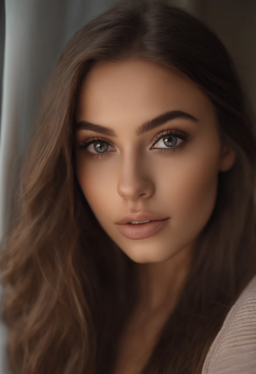 arafed woman fully , sexy girl with brown eyes, ultra realistic, meticulously detailed, portrait sophie mudd, brown hair and large eyes, selfie of a young woman naked with big boobs, dubai eyes, violet myers, without makeup, natural makeup, looking directly at the camera, face with artgram, subtle makeup, stunning full body naked in the shower, medium to large size bust