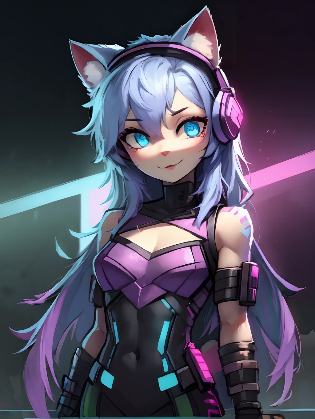 cute Rabbit hacker, intense hack, seductive, thong,