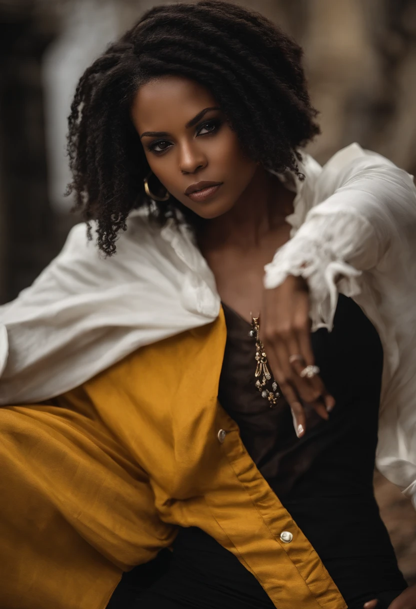 CASTLEVANIAANNETTE, CABELO CURTO, CABELO PRETO, PELE ESCURA, (OLHOS PRETOS: 1,5), MULHER DE PELE ESCURA, PELE MUITO ESCURA, DREADLOCKS,
CAMISA, MANGAS COMPRIDAS, CAMISA BRANCA, CINTO, pants, COLETE, black pant, COLETE AMARELO,