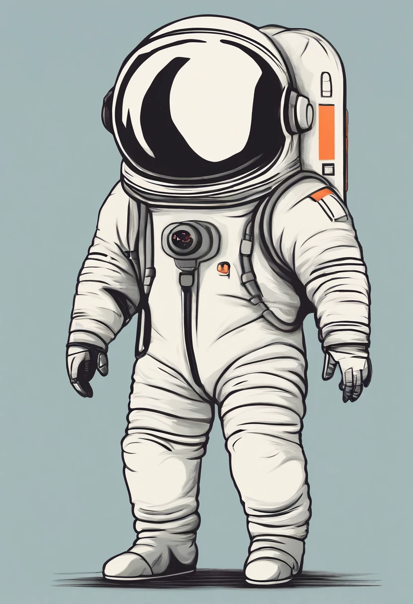 A penis in a spacesuit instead of an astronaut