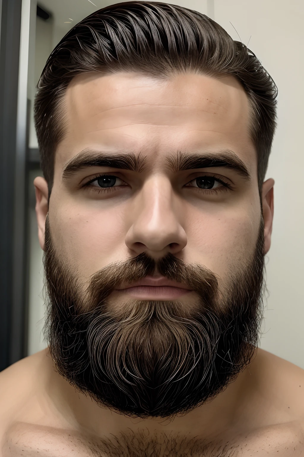 um homem, 20 anos, cabelos curtos, sem barba, estilo realista, 8k