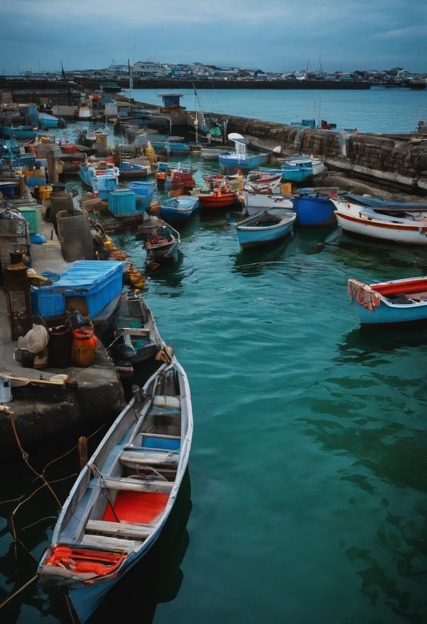 Japanese horse mackerel
swimming
fishing port