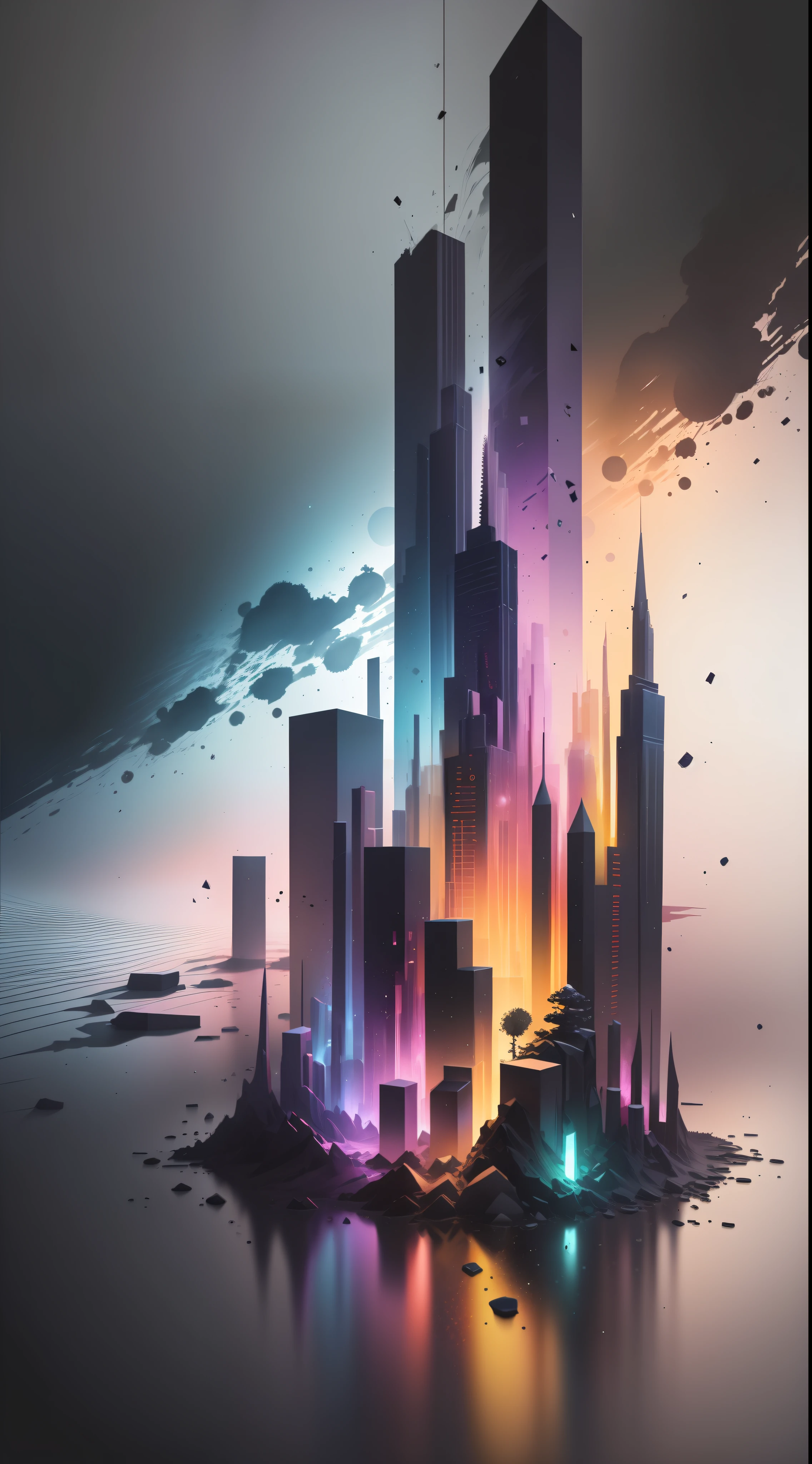 3d watercolor abstract,dark background,high resolution,high quality,colorful