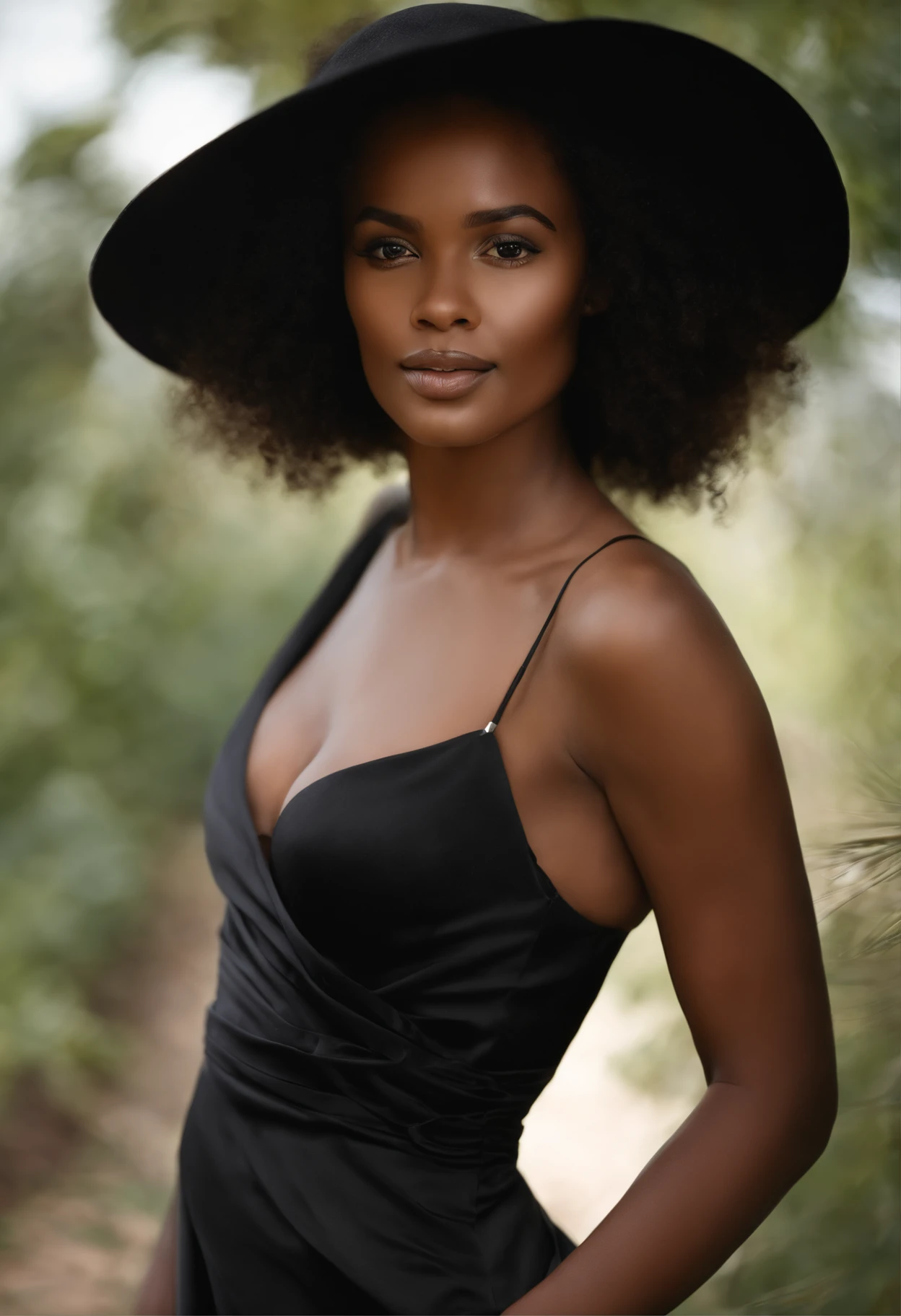 professionnel, (Photo 4k:1.1) par (Jeremy Lipking:0.3), (Dittmann Anna:0.3), (jiner:0.3), (mise au point nette:1.3), High detail, Porter (Neckline assembly:1.2), beautifull detailed face, yeux noisette, longs cheveux noirs, (attractive young woman:1.3), (Seductive:1.1), (rougissant:1.1), Forme du corps du sablier, gros seins ronds, hanches larges, Femme en robe noire , Black Goddess, tight attire, tight attire, smiling seductively, joli visage, fille parfaite aux cheveux blancs, pose satisfaite, Cute seductive smile, belle fille africaine, bonne jeune fille, very sexy pose, Bel angle, pose attrayante, fille mignonne, sexy pose, Un magnifique Africain, Image du corps entier, Very realistic whole body latina in an office