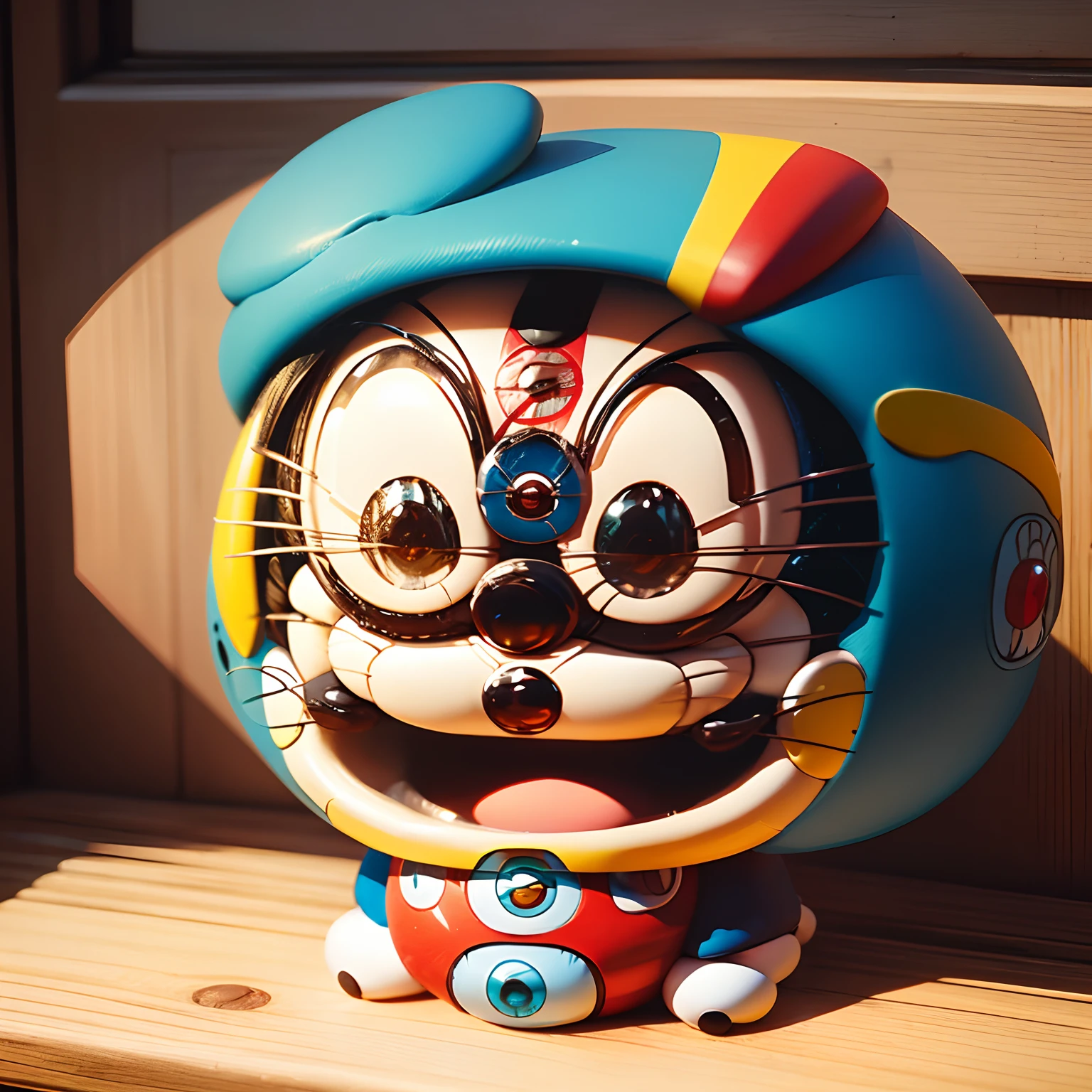 masterpiece、top-quality、ultra-detailliert、(Chibi Doraemon:1.5)、Doors Everywhere、Bamboo helicopter、Boku Doraemon