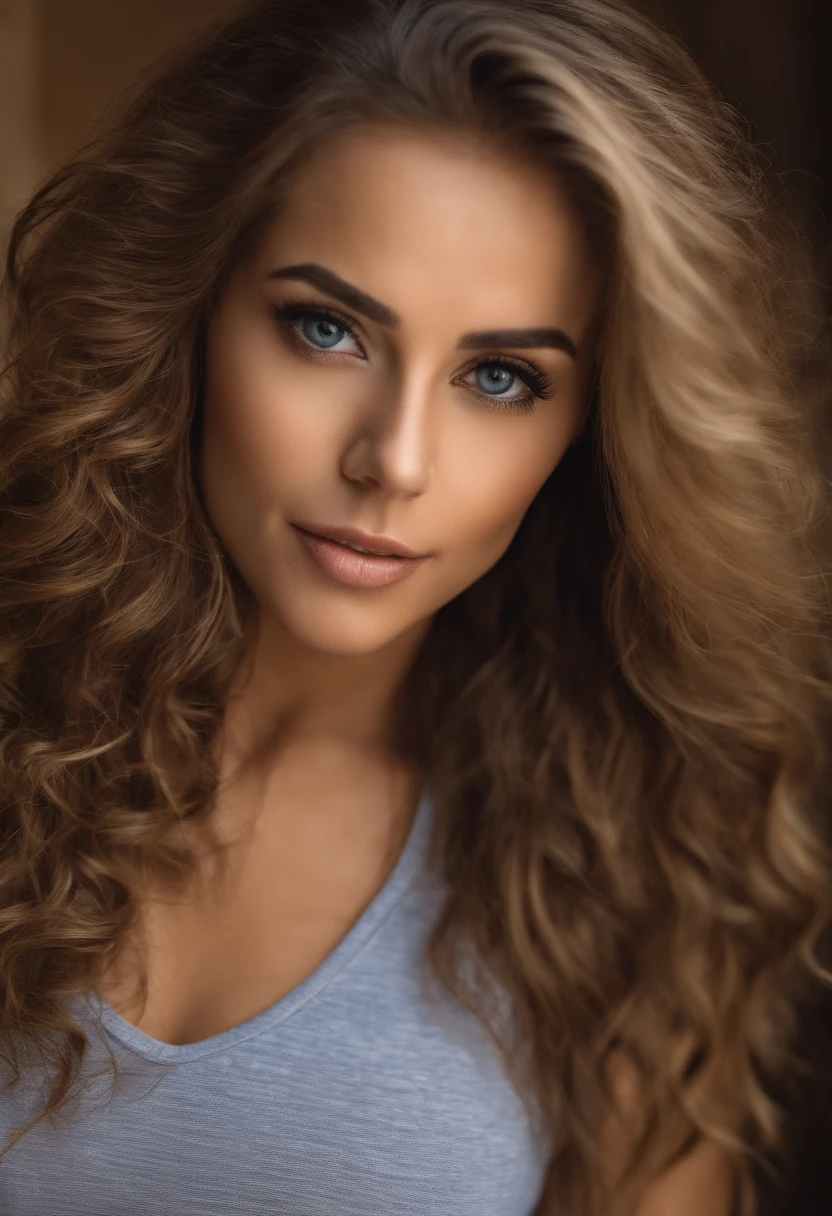 Woman with tank top and jeans, Sexy girl with dark brown eyes, Portrait latina, Portrait de Corinna Kopf, cheveux blonds et grands yeux, selfie of a young woman, Les yeux dans le club Violet Myers, ohne Maquillage, maquillage naturel, Look directly into the camera, Visage avec Artgram, dezentes Maquillage, Superbe photo du corps entier, dans la salle de bain, Fission, 4k, cheveux plat, dubai eyes, sans maquillage