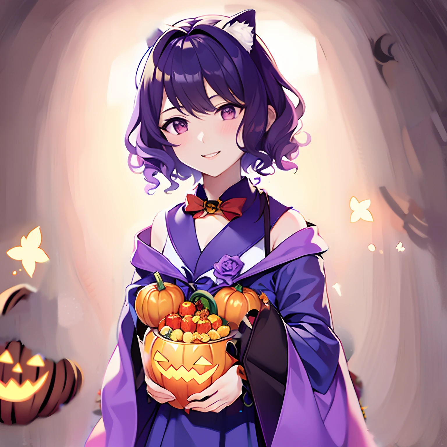 Halloween、Pumpkin in hand
