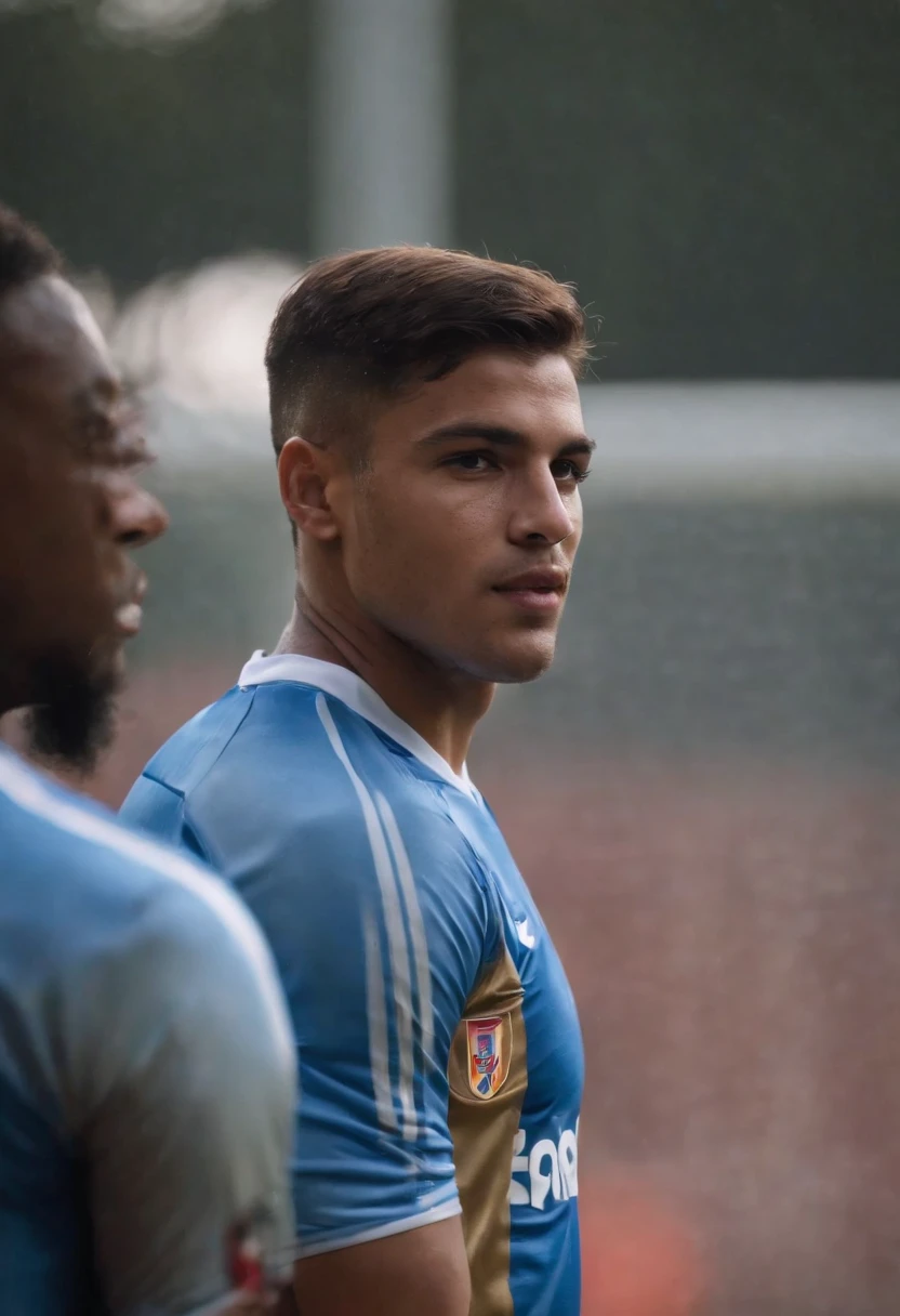 aluno do ensino medio estadunidense, capital do time de futebol americano, loiro ,esnobe, bonito,