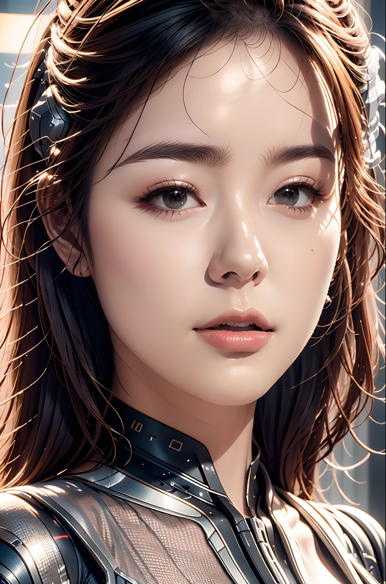 official art, unity 8k wallpaper, ultra detailed, aesthetic, masterpiece, best quality, hyperrealistic and intricate detail, portrait of a military nousr robot, warframe, full robot helmet, character design, detailed helmet, in the style of dieter rams and boston dynamics, robot, highly detailed, intricate details, symmetrical, digital 3d, hard surface, real-time, vfx, volumetric lighting, ambient light, ultra hd, hdr, uhd, depth of field, macro shot
