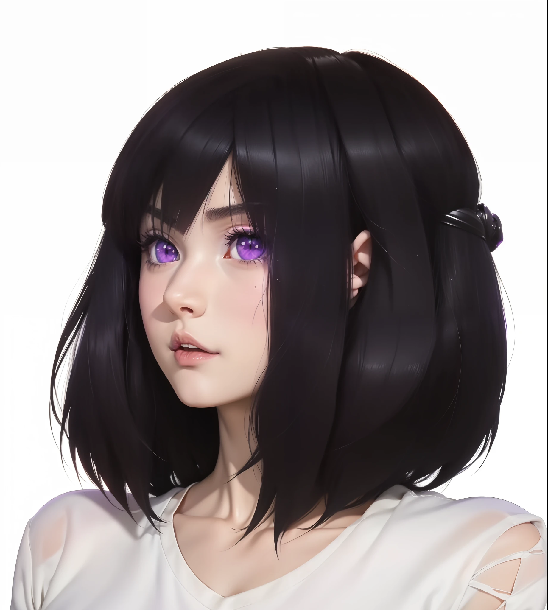 Close-up of man with black hair and purple eyes, semirealistic anime style, anime realism style, anime styled 3d, realistic anime style, semi realistic anime, Anime style. 8K, realistic anime 3 d style, Stylized as anime, Detailed anime soft face, realistic anime style, anime stylized, realistic young anime girl, anime style portrait, Epic 3D abstract emo girl, Short student of emo art, Anime style. 8K, Random Pose, Emo anime girl, anime styled 3d, - anime gothic girl, modern anime style, single character full body