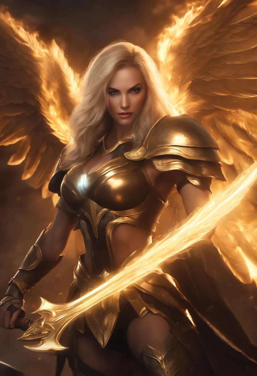 (((Kayle de League of Legends, Ultra realista))), (((corpo inteiro))), (((perfect hands))), Usando a Arma Samurai, fundo antigo, (((Armas Perfeitas))), elegante, gray and black smoke, atordoante, hyper realistic, octan render, surrounded by the effect of smoke and lightning, Estilo League of Legends, fundo antigo, elegante, deslumbrante, (papel de parede), arte conceitual, detalhes intrincados, cat,altamente detalhado, ((cinemactic)), Dramatic, (mais alta qualidade, Concedido, obra-prima:1.5), (fotorrealista:1.5), fotografia, Realistic photo, Nikon, Luz Natural, 4k, highes definition, XF IQ4, 150MP, 50 millimeters, ISO 1000 Certification, 1/Anos 250, Luz Natural, Adobe Lightroom, photolab, Photographic Affinity, PhotoDirector 365,