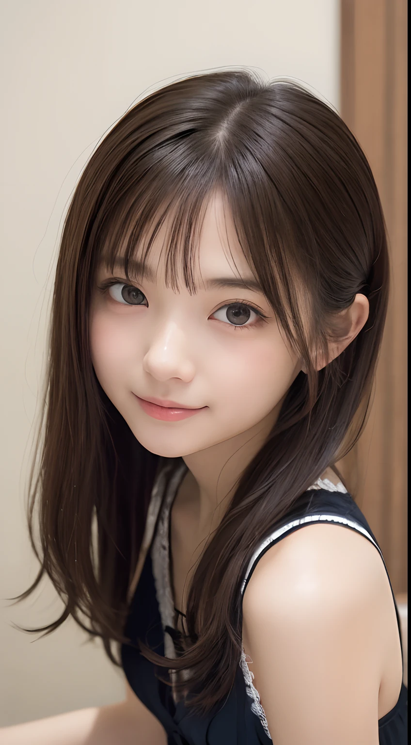    high res 、  female 1 person、  wear fluffy off-the-shoulder pajamas 、 create a big heart in front of your chest with your own hands , Photo Mapping、 physics-based rendering 、  high image quality、   high res 、1080P、  rich details  、(  Stunning Features  :1.35)、(  detailed eyes)、Delicate clavicle、 Mr.々A pose、   very realistic and detailed upper body portrait of a young woman。 Beautiful skin 、 頬の高いところに柔らかなLight is reflected ている .、   small pores and hair follicles  、 Extremely realistic and detailed upper body portrait of a  。The skin is smooth、She has a natural flush to her cheeks 、Healthy glow。  The eyes are large and clear blue、 虹彩には細かい模Mr.があります 、 Light is reflected 、 slightly tilted to 。  There is a slight shadow under her eye  、  Lashes are long and naturally curled 。 Her lips are a soft pink 、  Smooth texture that gives off a natural glow  、 。   The background is a pale black and white gradient  .、  The focus is perfectly on the face and upper body 。  Realistic shadows and hair roots  、  picture-like depiction.。
