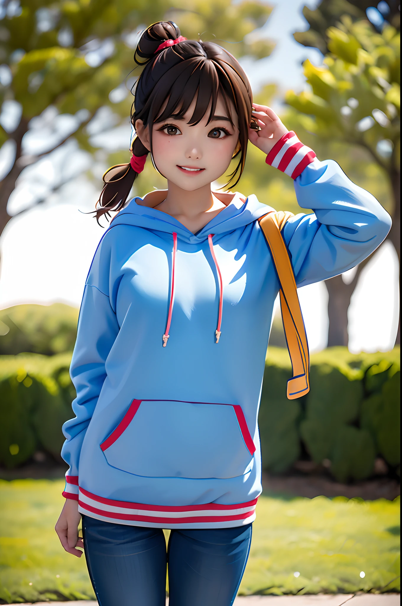 Nakano miku, Miku, Beautiful, beautiful woman, cuerpo perfecto, senos perfectos, usar un traje de tenis, con sombrero de tenis, Estar en la cancha de tenis, sosteniendo una raqueta de tenis, Mirando a la audiencia, Una leve sonrisa, realismo, Obra maestra, Cuero texturizado, Super detailed, High detail, alta calidad, La mejor calidad, 1080p, 16k