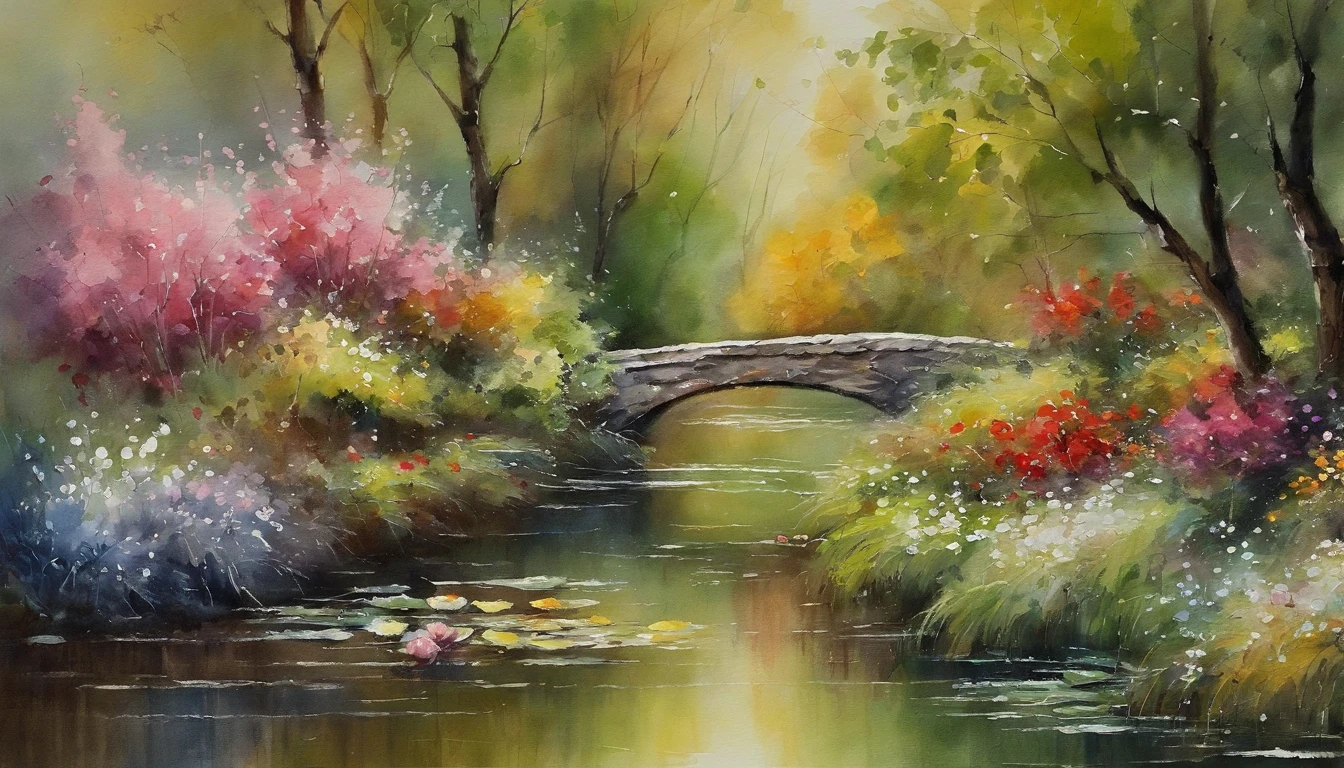 masterpiece、top-quality、Impresionismo,Paintings by professional painters,Claude Monet,Hinageshi Field