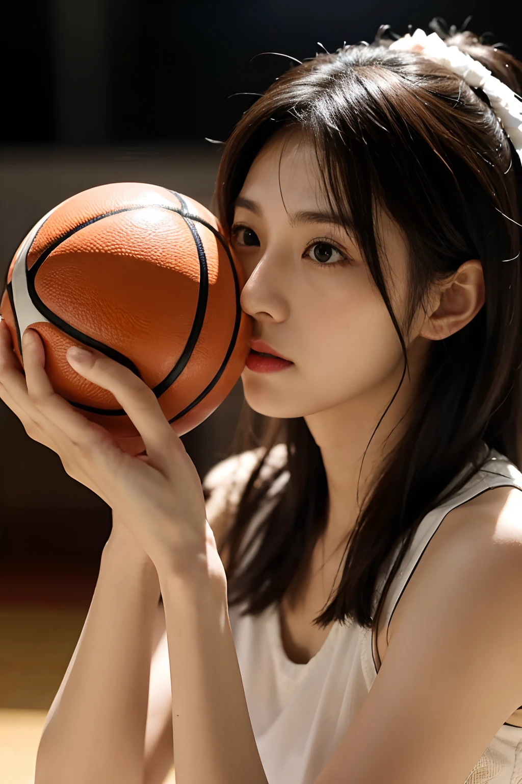 Glamorous and cute photos of Japanese women's professional basketball players. A scene from a Japanese live-action movie.