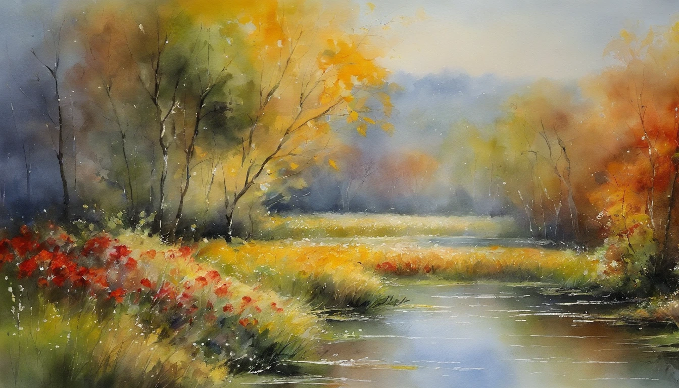masterpiece、top-quality、Impresionismo,Paintings by professional painters,Claude Monet,Hinageshi Field