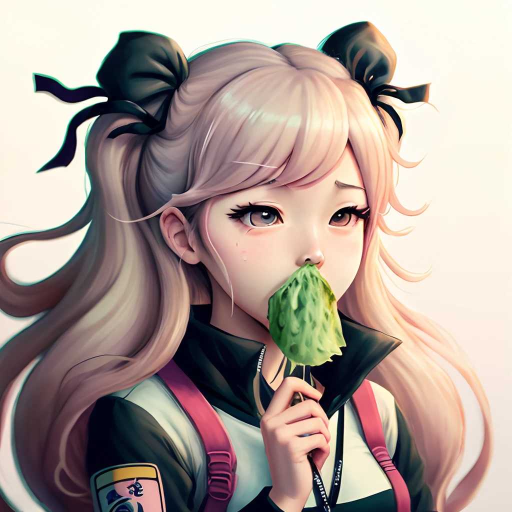 Junko Enoshima from danganronpa with bad breath