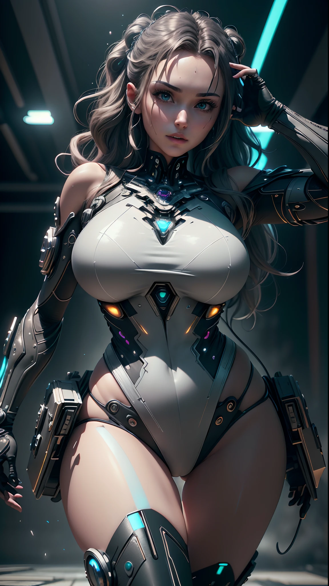 ((Best quality)), ((masterpiece)), (detailed:1.4), 3D, an image of a beautiful cyberpunk female with thick voluminous hair,light particles, pure energy chaos antitech,HDR (High Dynamic Range),Ray Tracing,NVIDIA RTX,Super-Resolution,Unreal 5,Subsurface scattering,PBR Texturing,Post-processing,Anisotropic Filtering,Depth-of-field,Maximum clarity and sharpness,Multi-layered textures,Albedo and Specular maps,Surface shading,Accurate simulation of light-material interaction,Perfect proportions,Octane Render,Two-tone lighting,Wide aperture,Low ISO,White balance,Rule of thirds,8K RAW