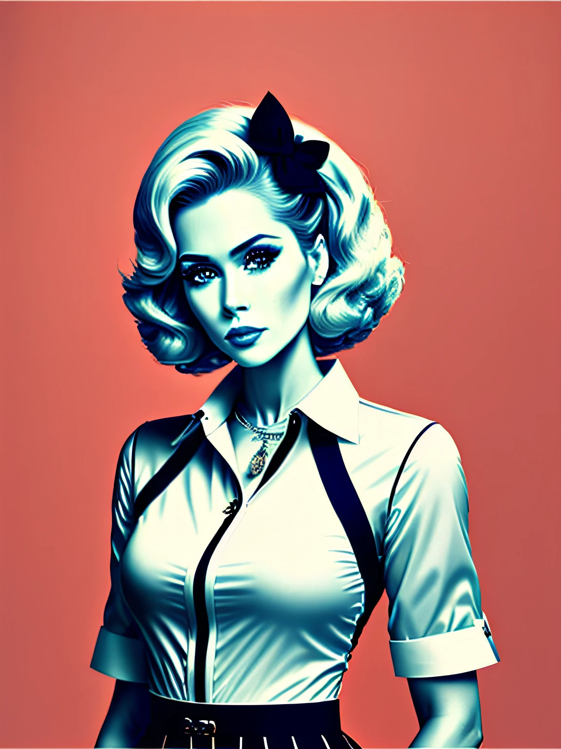 Adesivos de Jane Fonda, 30 anos, vector print, vetorial pesado, ( self do rosto) Art Station Trend, vestido com roupas estilosas, hyper realistic detailed rendering, vetorial, olhos vivos, olhos brilhantes, Brinquedo, Estilizado, arte vetorial, Estilo italiano, Estilo urbano, Pose estilosa de modelo , roupas da moda, , 8 1 5