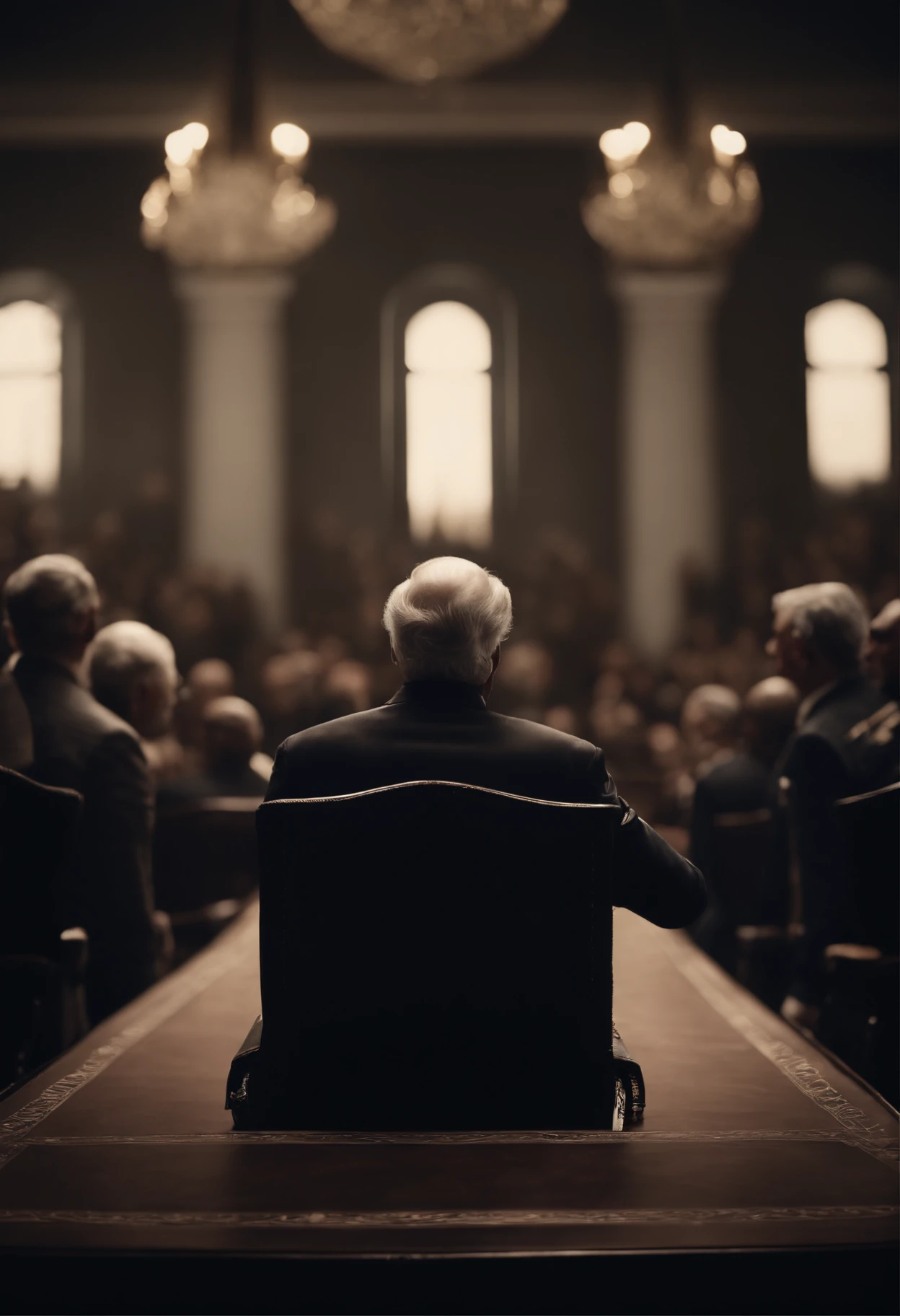 Create an image representing the iconic last words of history's famous leaders