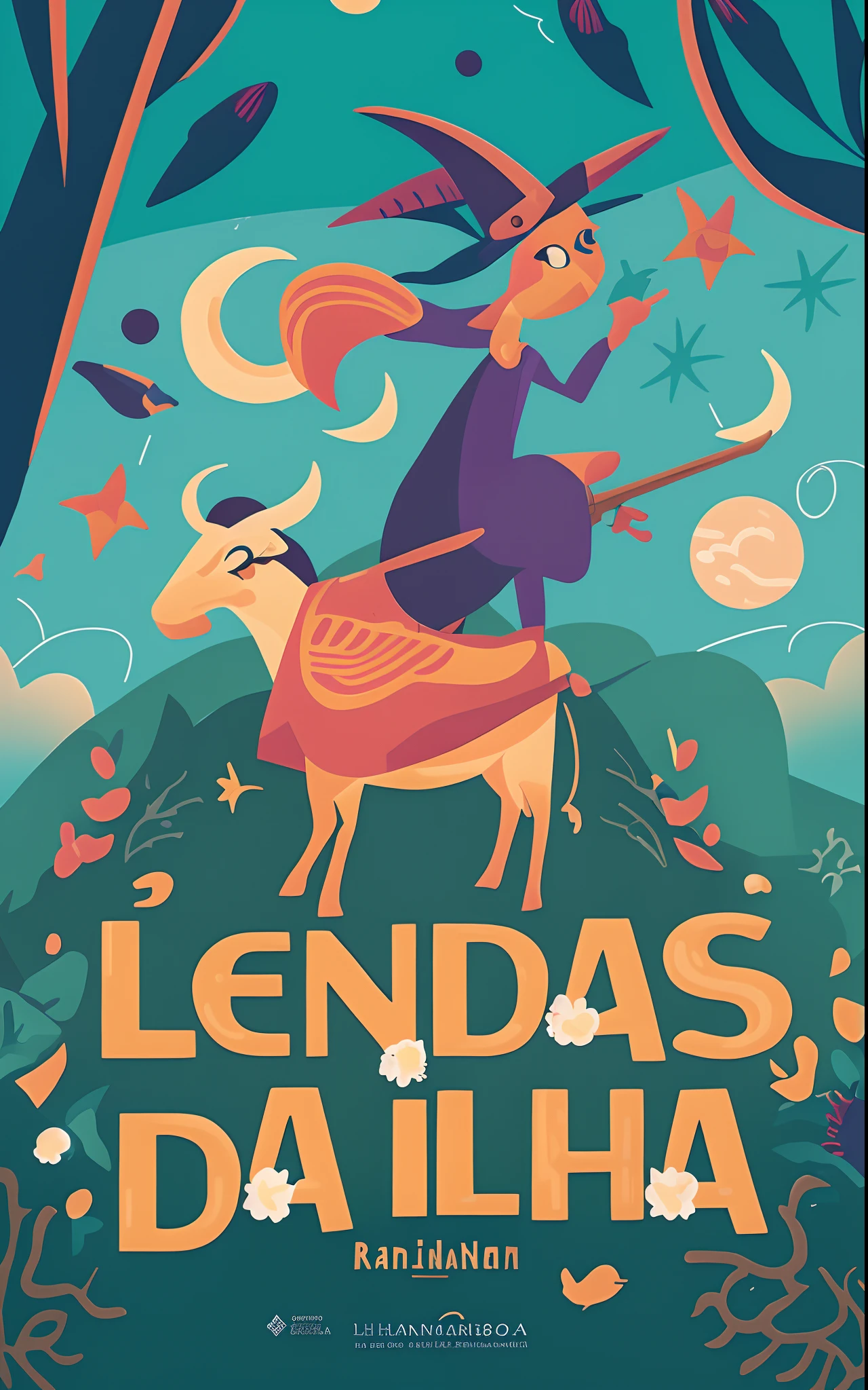 Um cartaz para o filme Lendas Dalha, poster illustration, cartaz ilustrado, by Almada Negreiros, Directed by: Lajos Berán, Directed by: Luis Miranda, por Ingrida Juniper, Directed by: Nandor Soldier, cartaz promocional, Directed by: Pedro Pedraja, by Germán Londoño