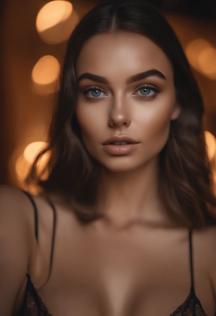 A woman with total nudity, fille sexy aux yeux bleus, Portrait Sophie Mudd, cheveux bruns et grands yeux, NSFW (en anglais seulement), selfie of a young woman, Yeux de chambre, Violet Myers, sans maquillage, maquillage naturel, looking straight at camera, , main entre les jambes, doigt dans le vagin, Visage avec Artgram, Maquillage subtil, Superbe photo du corps entier, clivage, at the nightclub