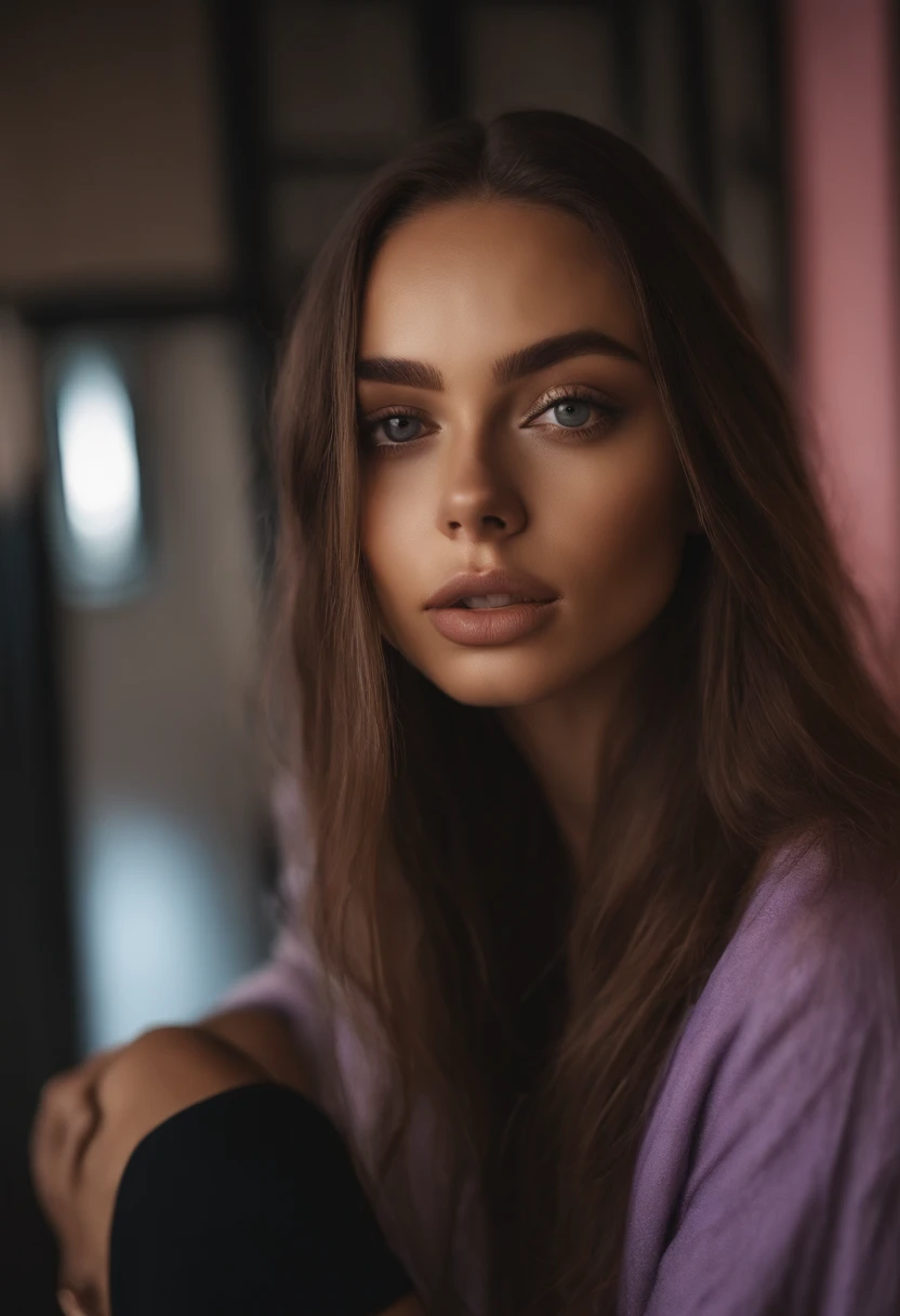 A woman with total nudity, fille sexy aux yeux bleus, Portrait Sophie Mudd, cheveux bruns et grands yeux, NSFW (en anglais seulement), selfie of a young woman, Yeux de chambre, Violet Myers, sans maquillage, maquillage naturel, looking straight at camera, , main entre les jambes, doigt dans le vagin, Visage avec Artgram, Maquillage subtil, Superbe photo du corps entier, clivage, at the nightclub
