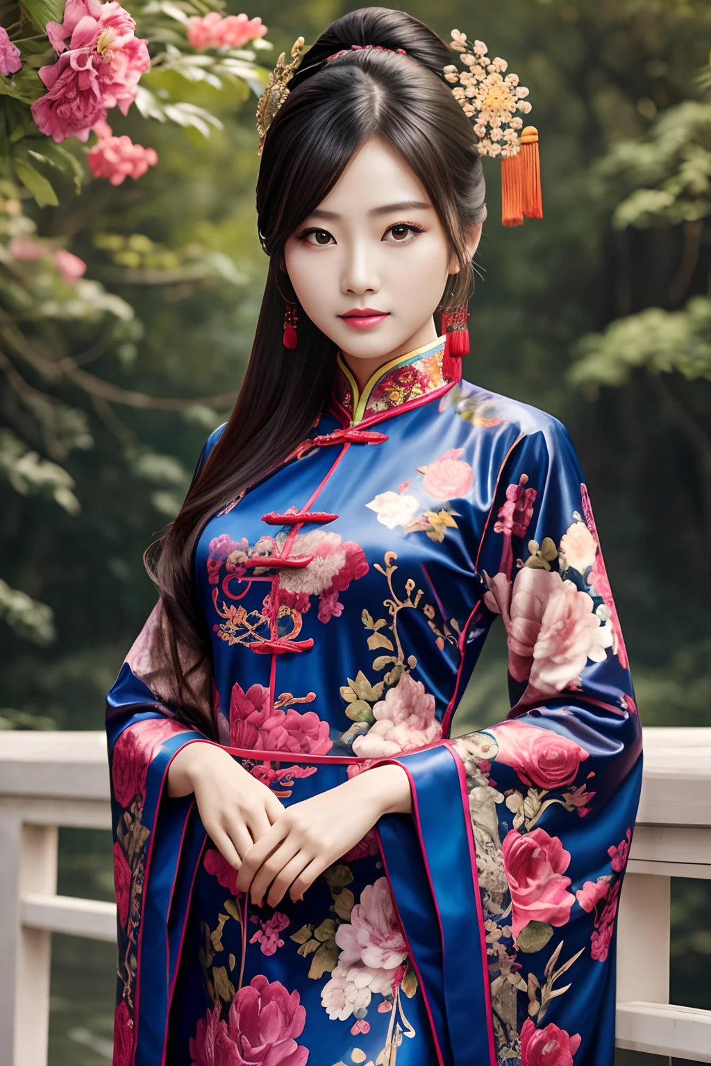Chinese Fashion & Art, Showing a beautiful girl