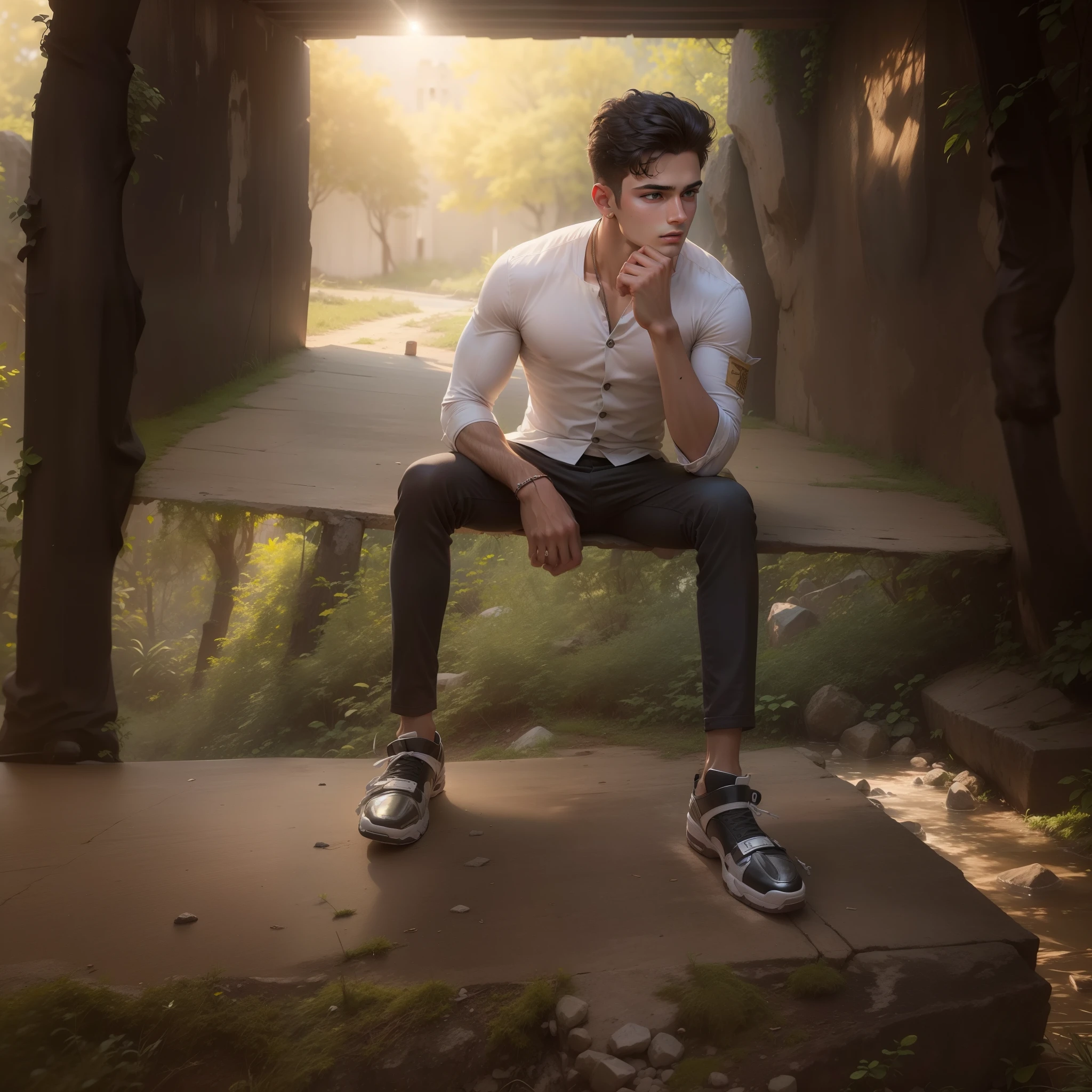 4k realastic face of 18 years boy and realastic background, handsome boy