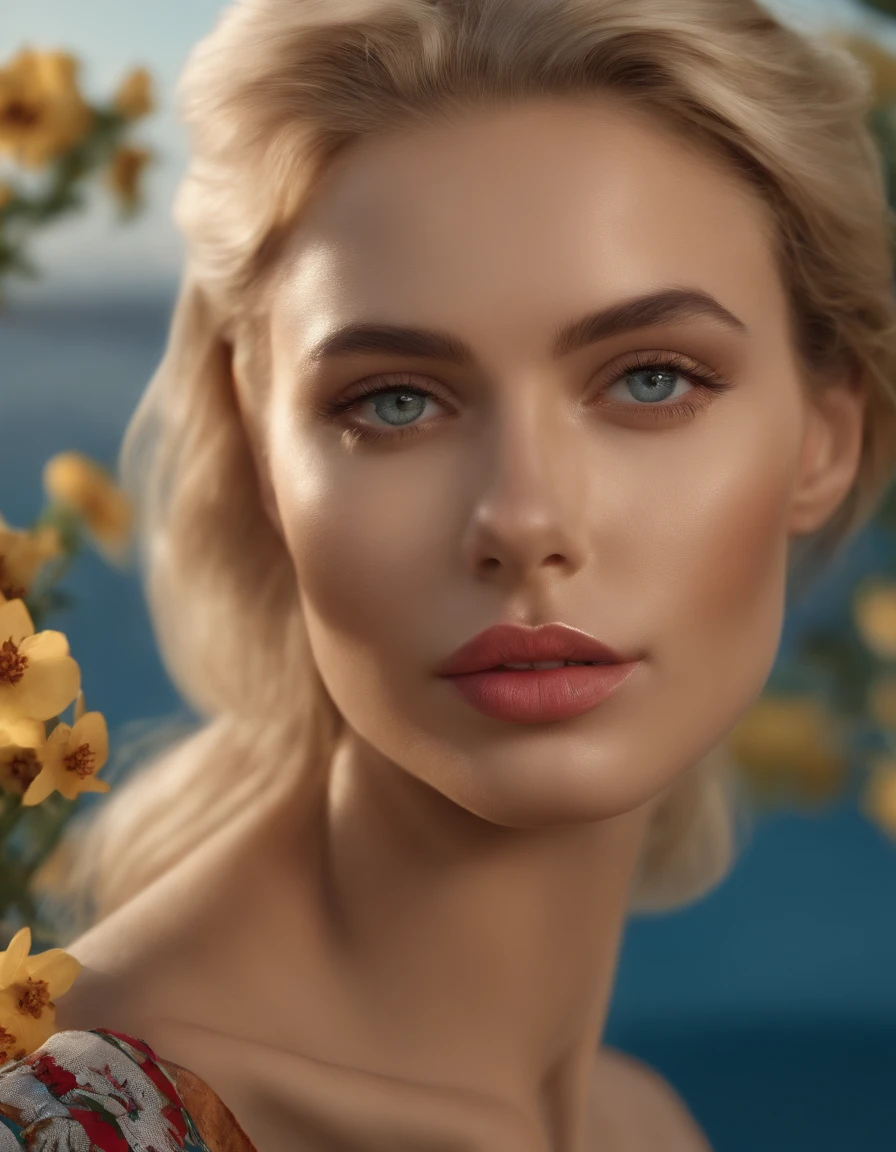 (best quality,4k,8k,highres,masterpiece:1.2),ultra-detailed,(realistic,photorealistic,photo-realistic:1.37),portrait,medium:oil painting,man,wearing Gucci clothes,mixed race,woman,with blonde hair,wearing Gucci clothes,in a beach,beautiful detailed eyes,beautiful detailed lips,extremely detailed eyes and face,long eyelashes,modern fashion style,romantic atmosphere,clear blue sky,soft sunlight,stunning view,cityscape,park,flowers,lovely couple that kiss,stylish poses,confident expressions,vivid colors,fine brushwork,impressive perspective,immaculate details,meticulous craftsmanship.