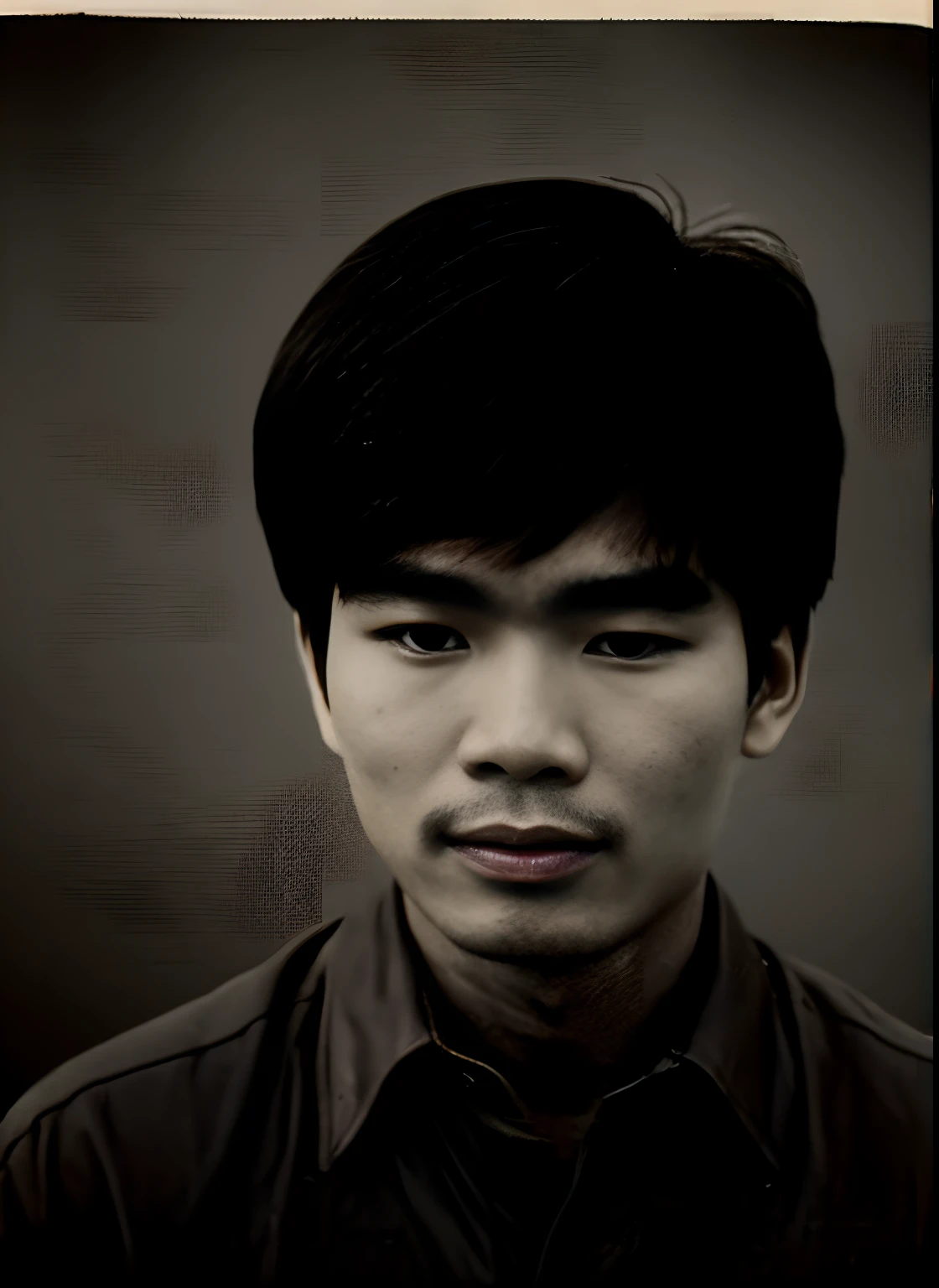 Portrait of a Vietnamese man, photo taken in the 70s