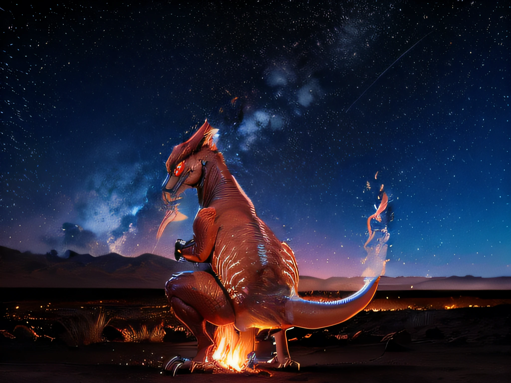 photograph of flames coming out of mouth, 8k resolution, sharp focus, ultra detailed, 70mm lens