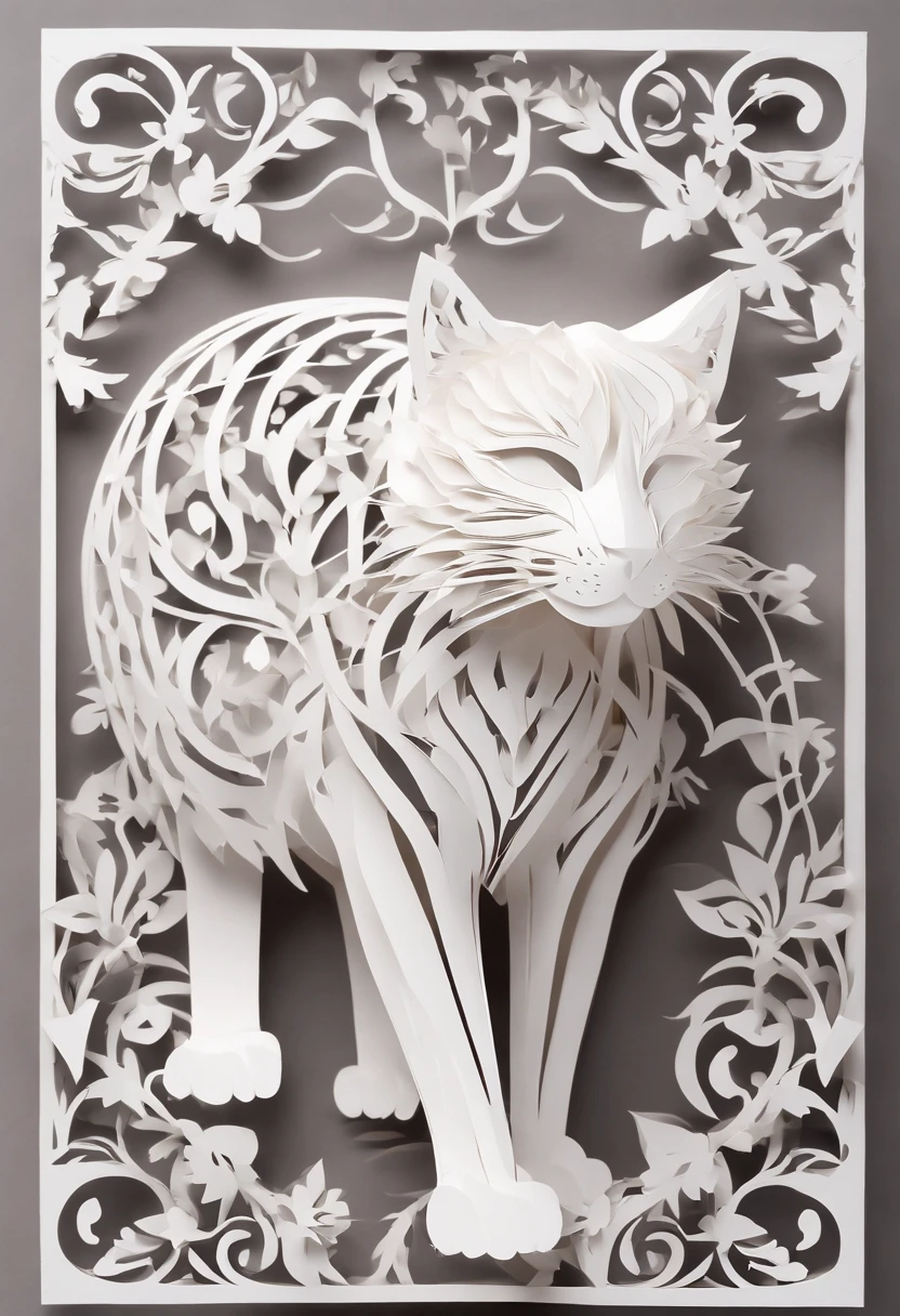Cat animals of white color,Chibigos cat
