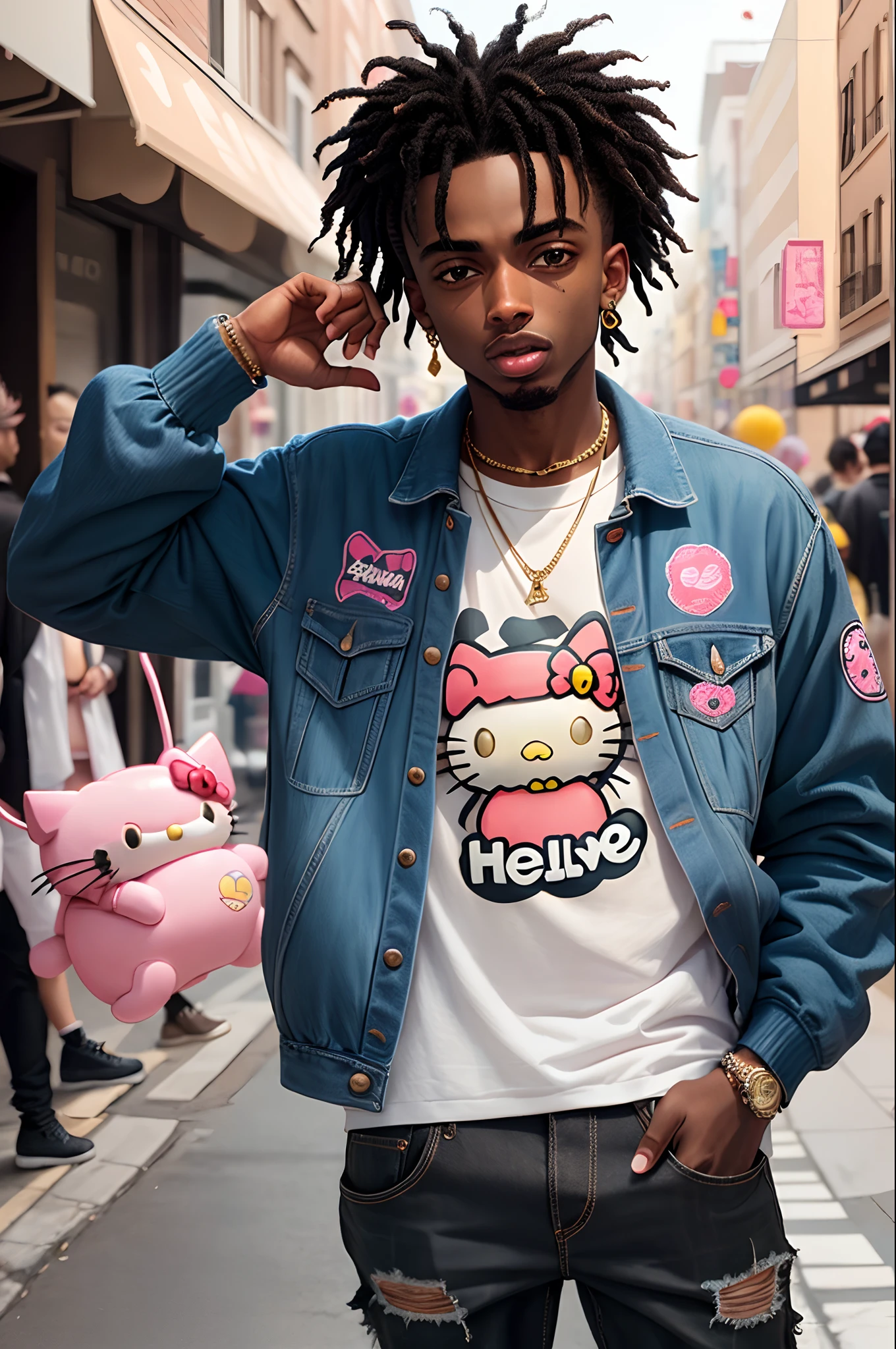 Playboi Carti and hello kitty