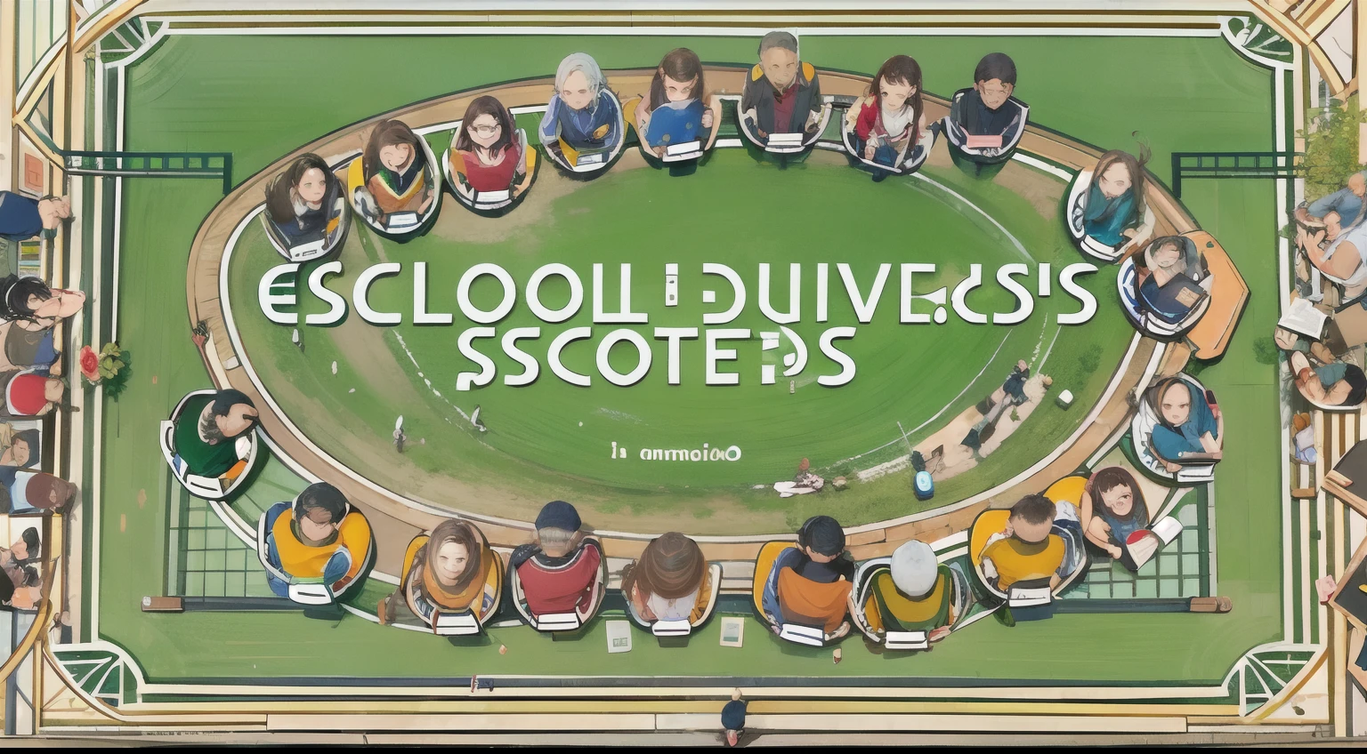 Escola com alunos professores