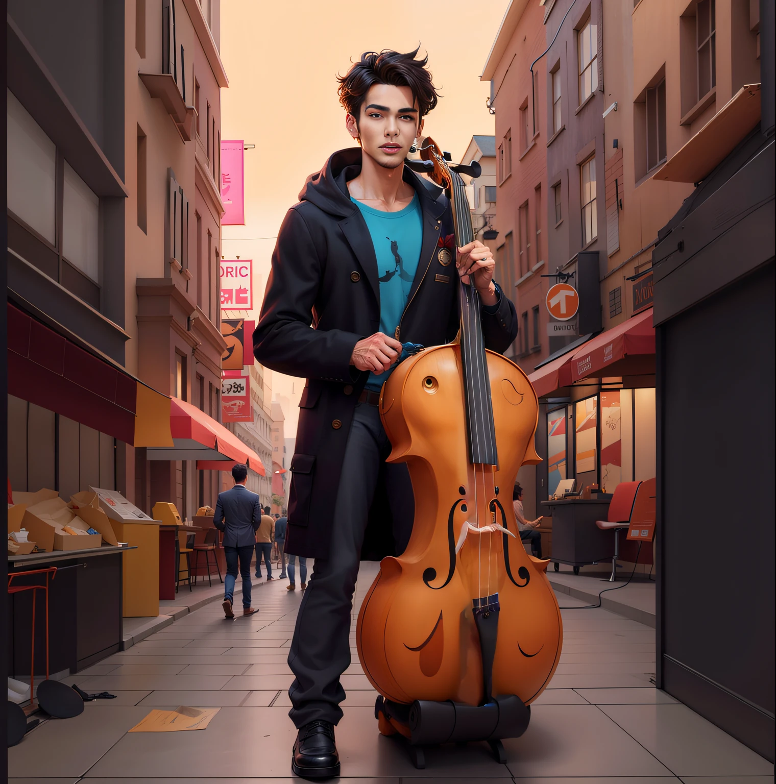Beautiful cello neck、The correct cello neck、masterpiece