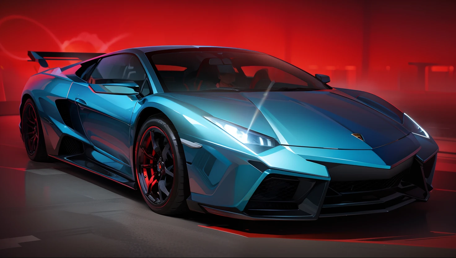 grand master,tmasterpiece,8k wallpaper,CG,Ultra-high image quality,light and shadow effect (lamborghini sports car:1.9)In front of the restaurant