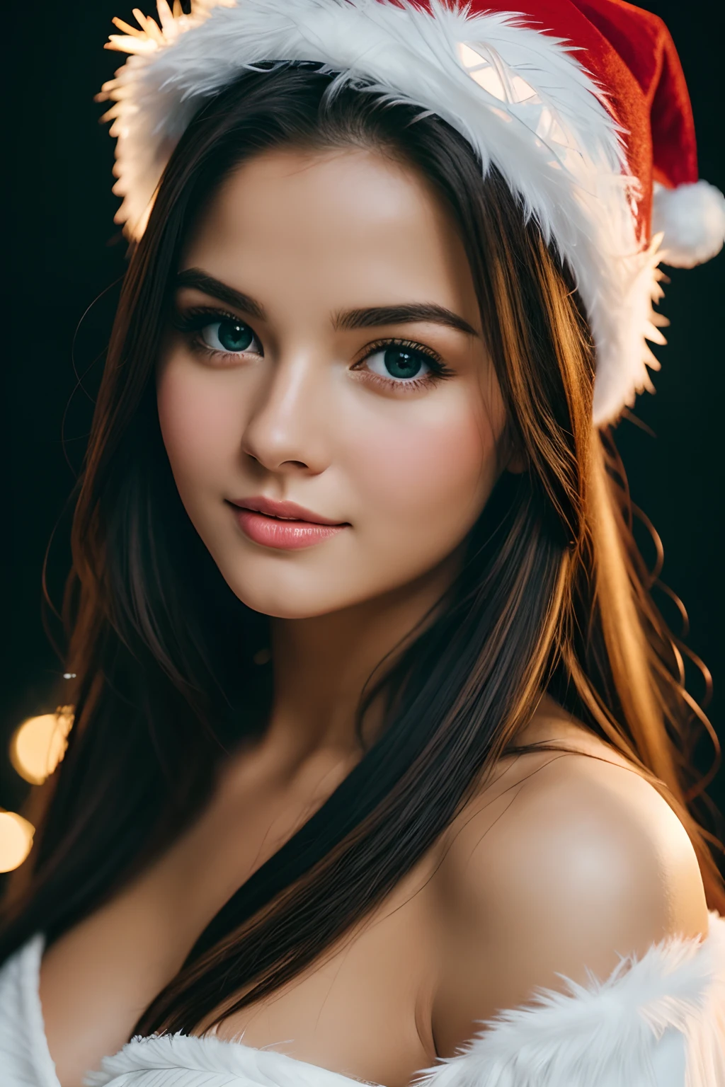 Christmas Costumes、santa claus、Parti、Best Beauties Cosmetic Beauty Beautie Beautuful Women infp young woman Beautie film stock photograph ,4 Kodak Portra 400 ,Camera F1.6 lens ,Rich colors ,Hyper realistic ,Lifelike texture, Dramatic Lighting , cinestill 800,Beautiful women high definition RAW photos delicate Studio Light Young Woman High Resolution Studio Lights Studio Lights Anyway
